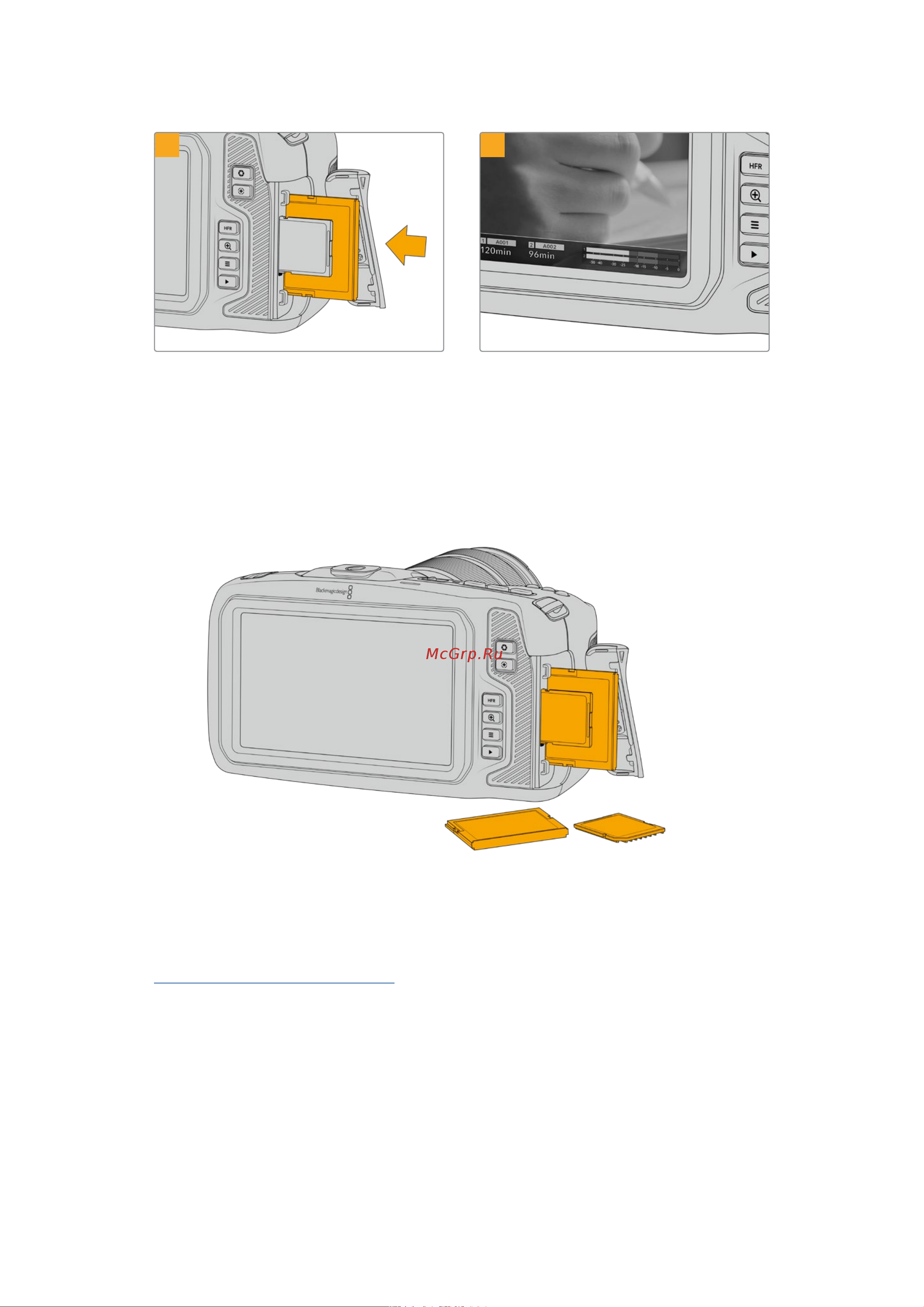 Blackmagic Micro Cinema Camera [1102/1718] Выбор карты cfast 2