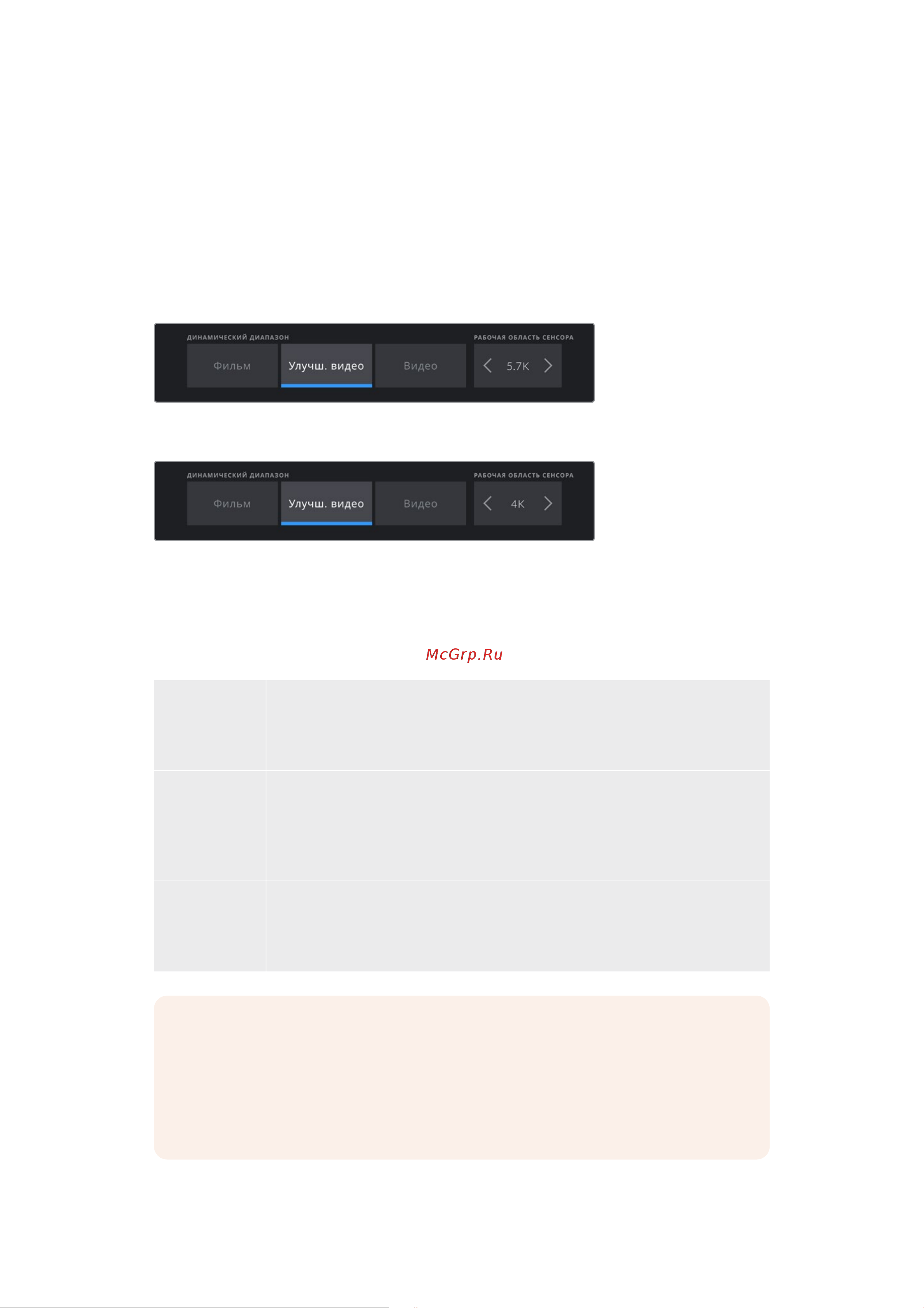 Blackmagic Micro Cinema Camera [1156/1718] Вкладка запись стр 2
