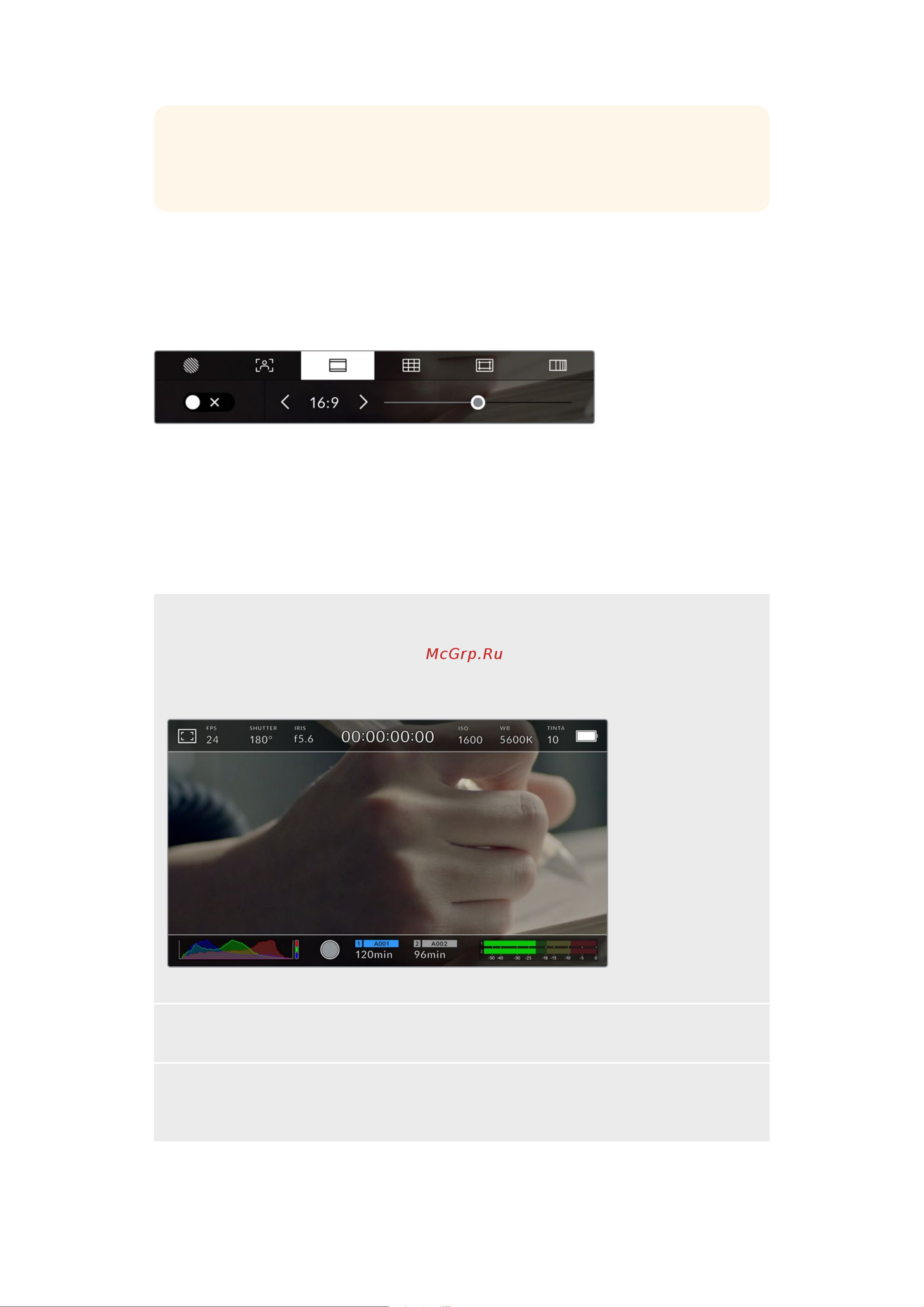 Blackmagic Micro Cinema Camera Инструкция по эксплуатации онлайн [1290/1718] 642536