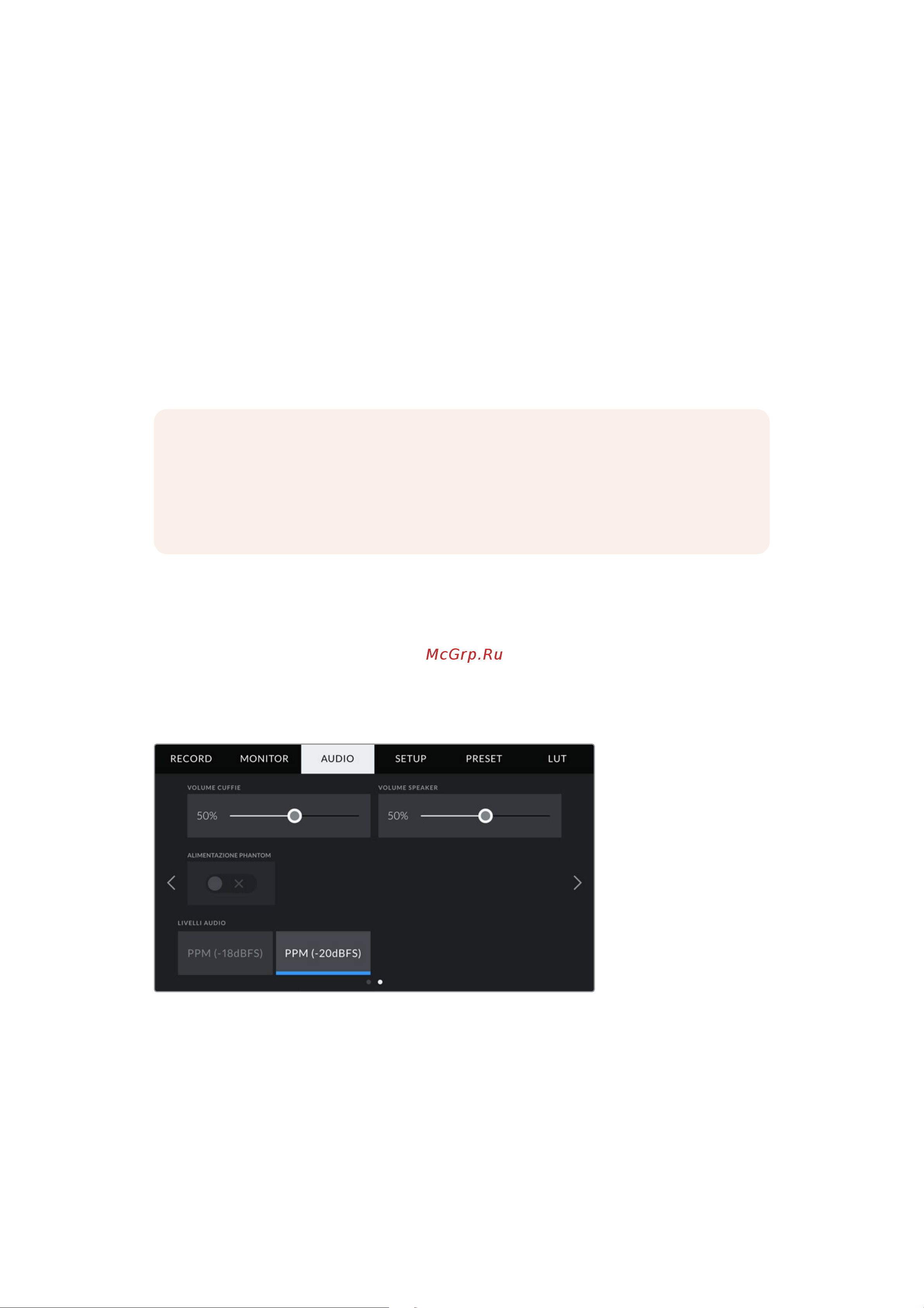 Blackmagic Micro Cinema Camera [1325/1718] Audio pagina 2