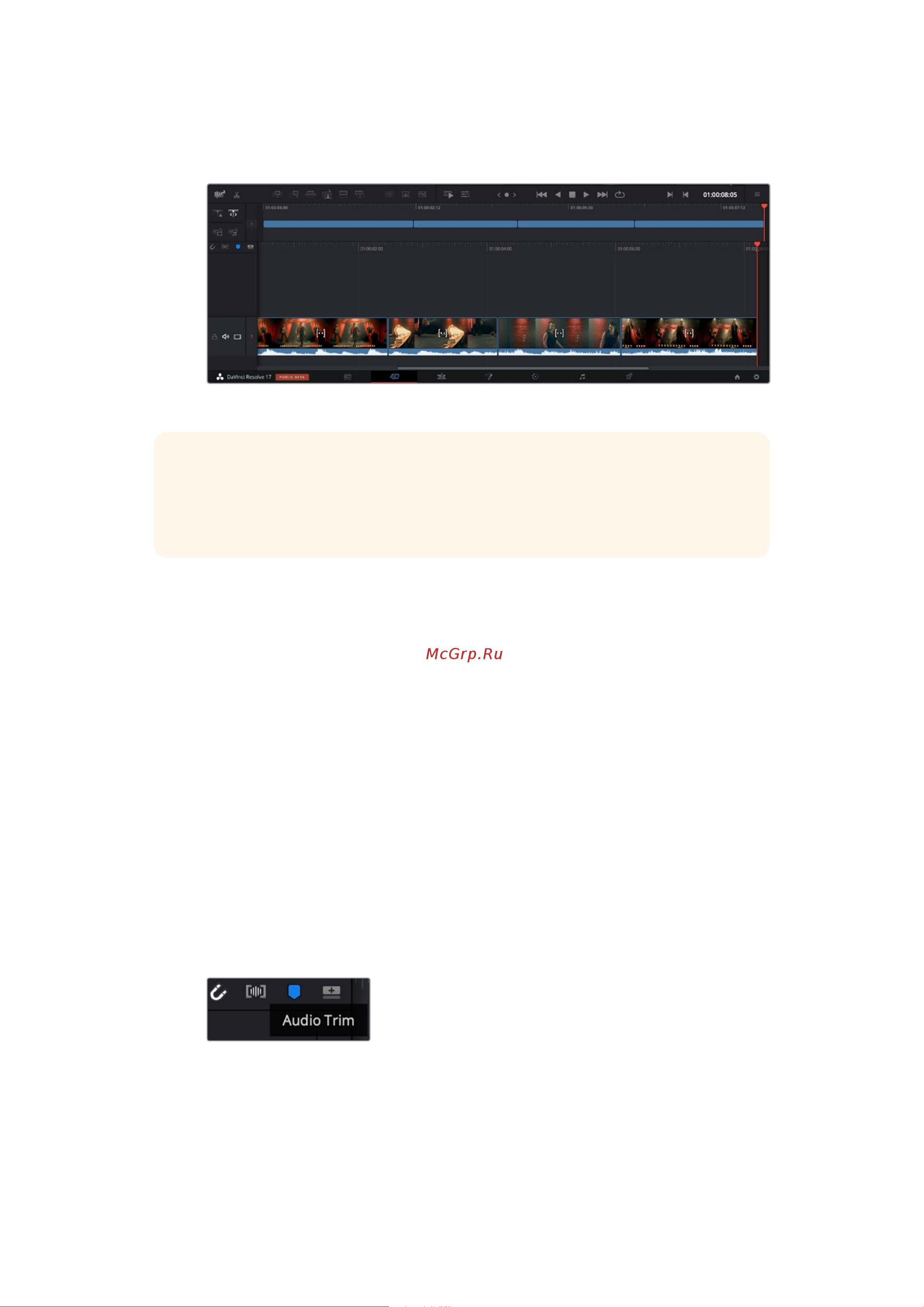 Blackmagic Micro Cinema Camera [1352/1718] Trimming delle clip nella timeline