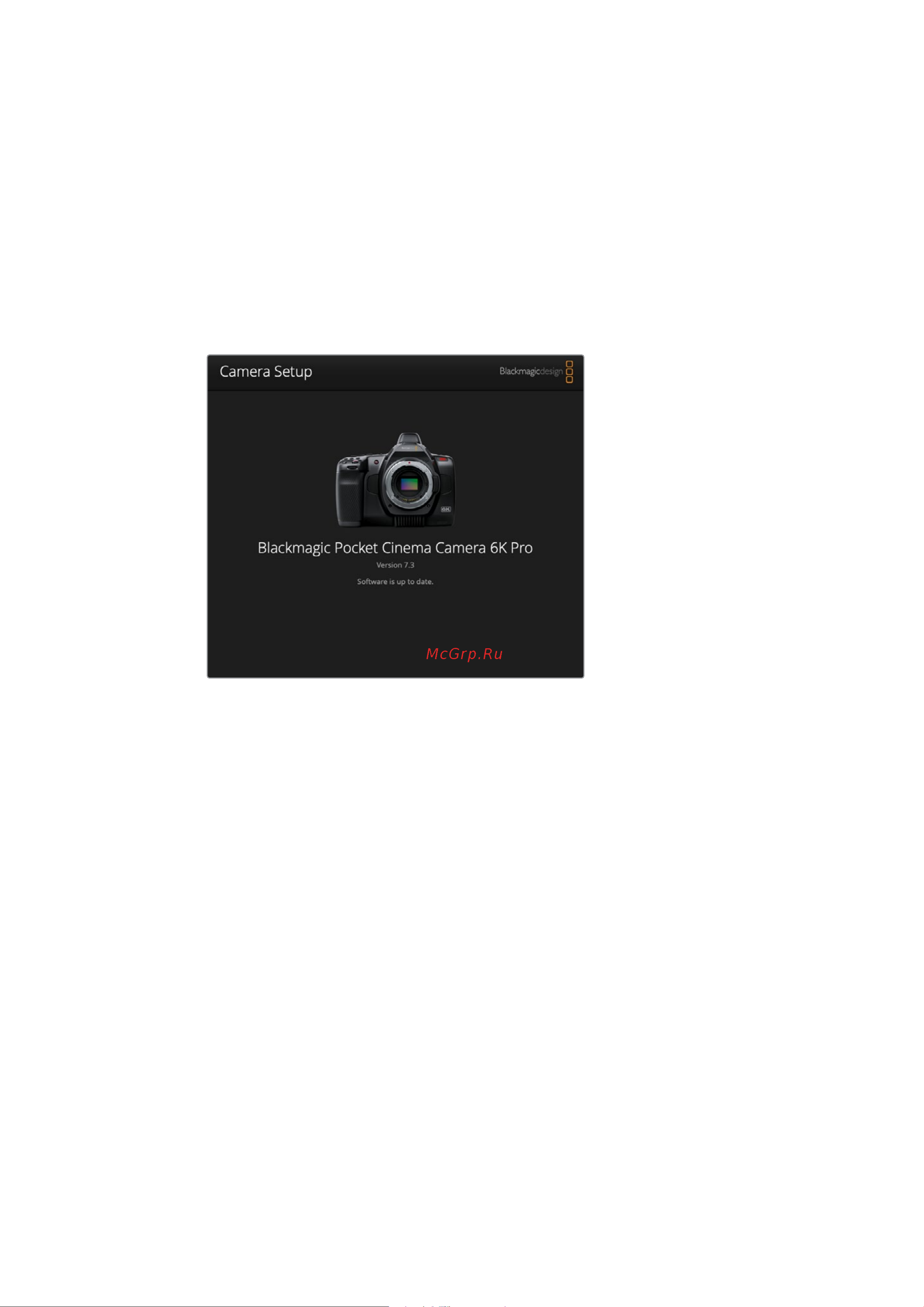 Blackmagic Micro Cinema Camera [1388/1718] Aggiornare il software della camera su mac