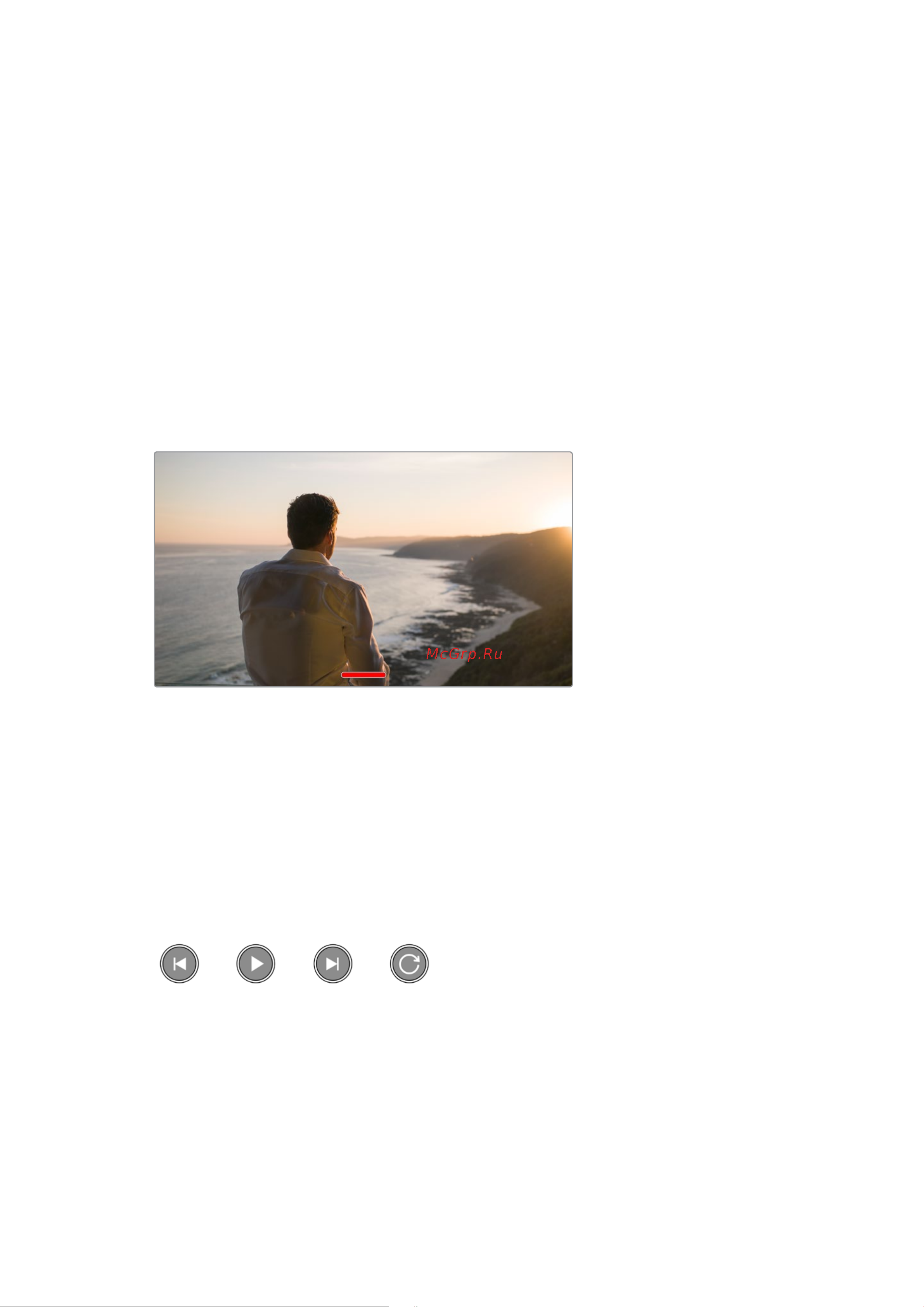 Blackmagic Micro Cinema Camera [1465/1718] Menu de reprodução