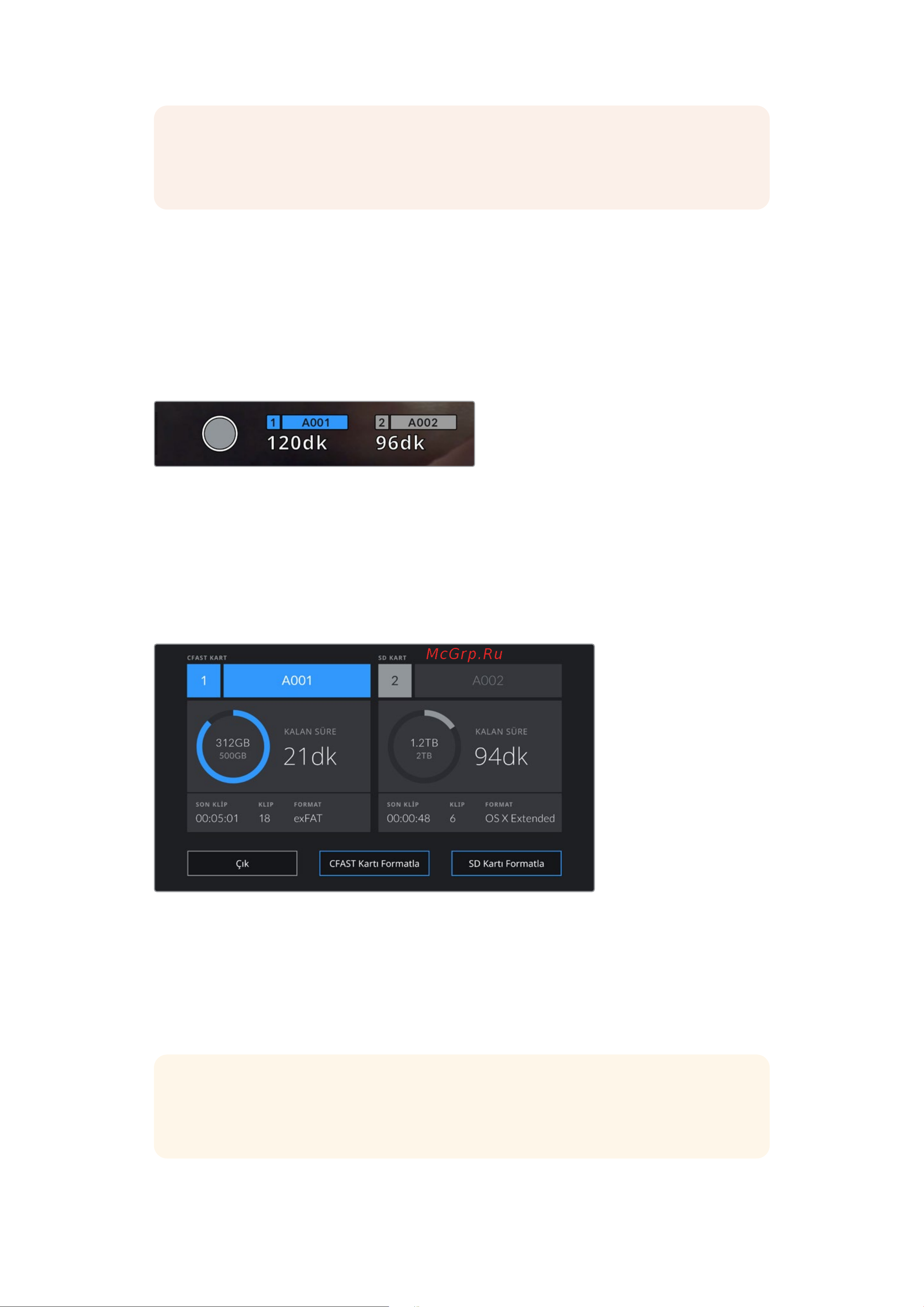 Blackmagic Micro Cinema Camera [1619/1718] Kalan kayıt süresi