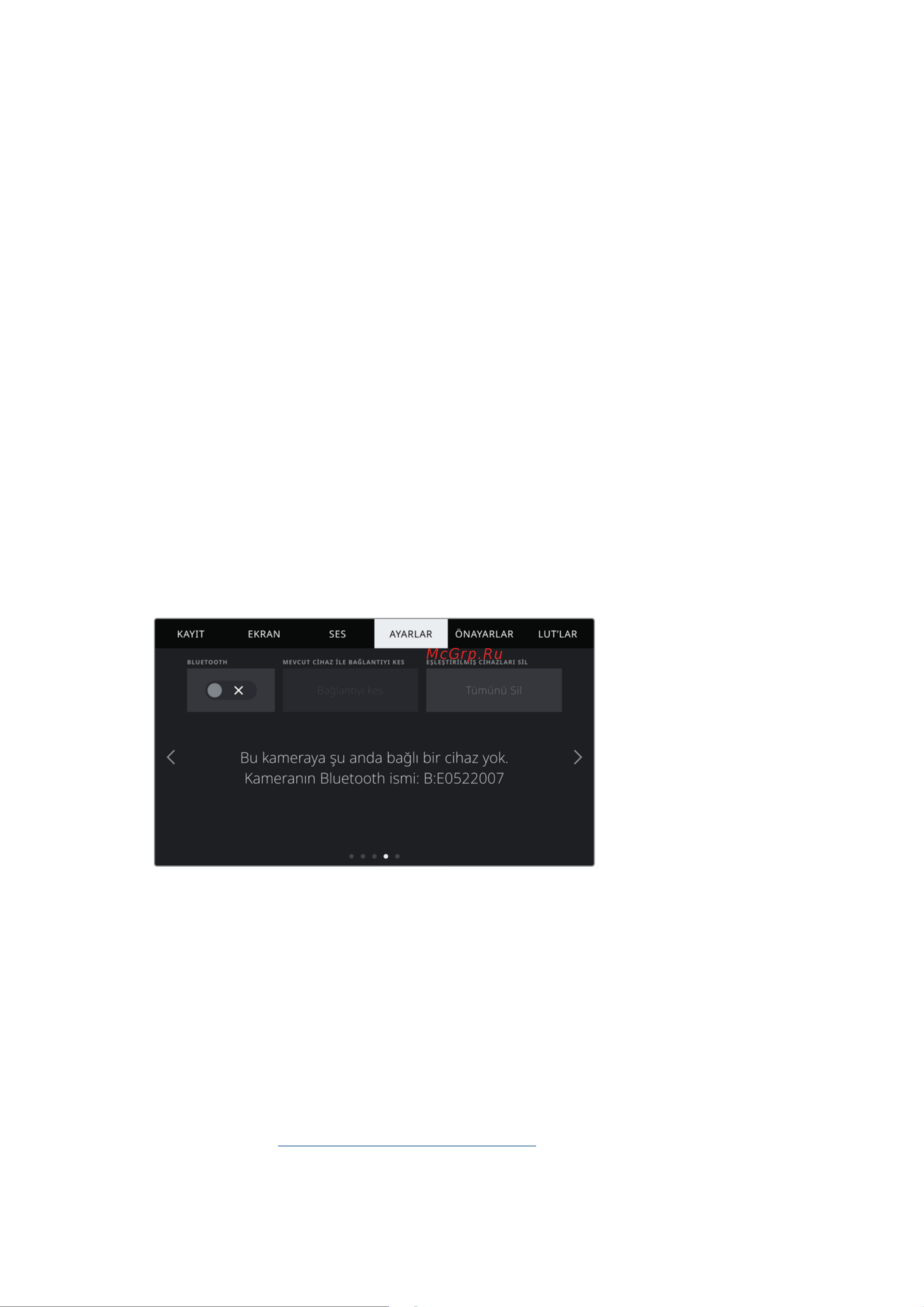 Blackmagic Micro Cinema Camera [1643/1718] Ayarlar sekmesi 4