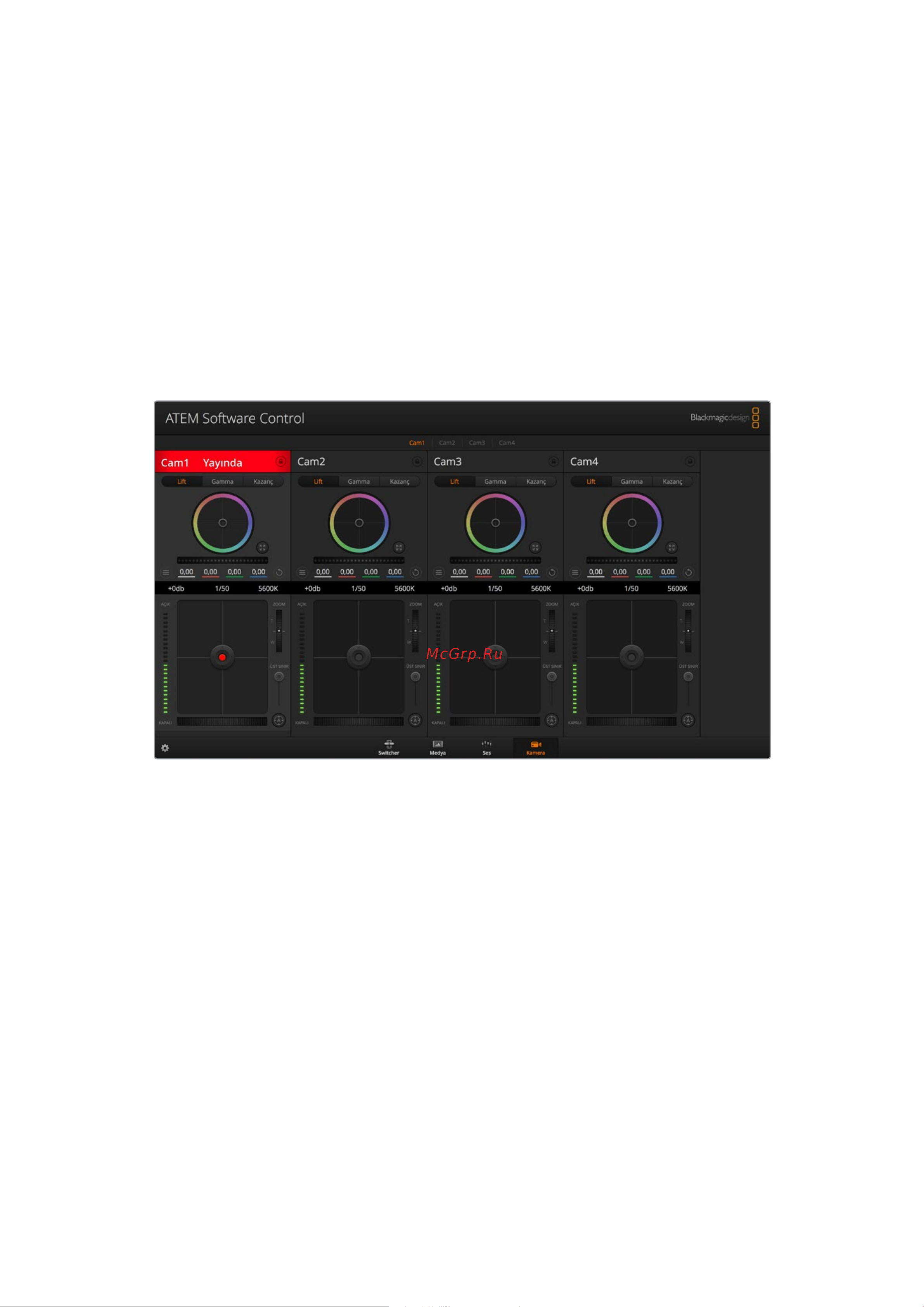 Blackmagic Micro Cinema Camera [1690/1718] Atem mini ile kamera kontrolü
