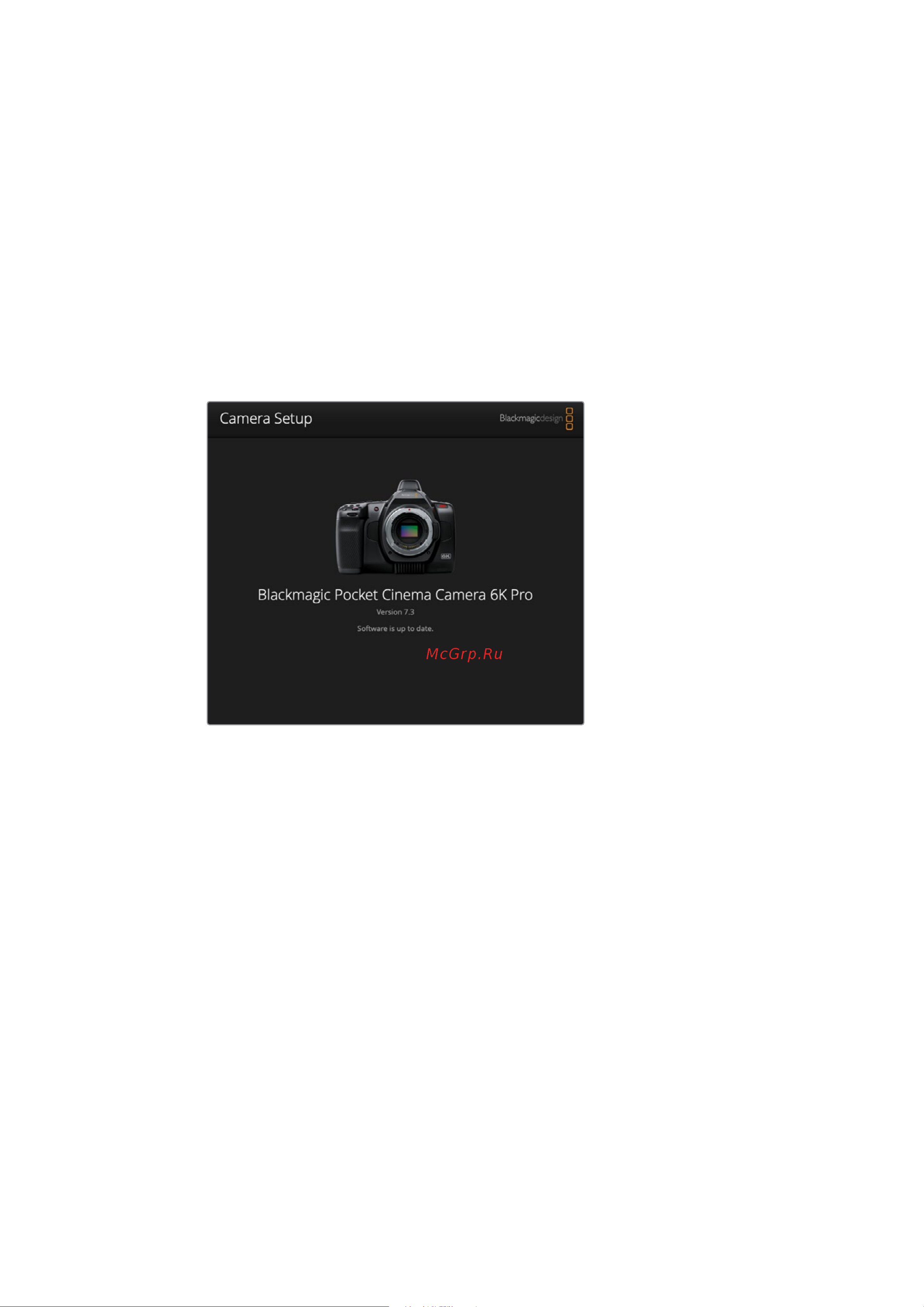 Blackmagic Micro Cinema Camera [1700/1718] Kamera yazılımının güncellenmesi mac
