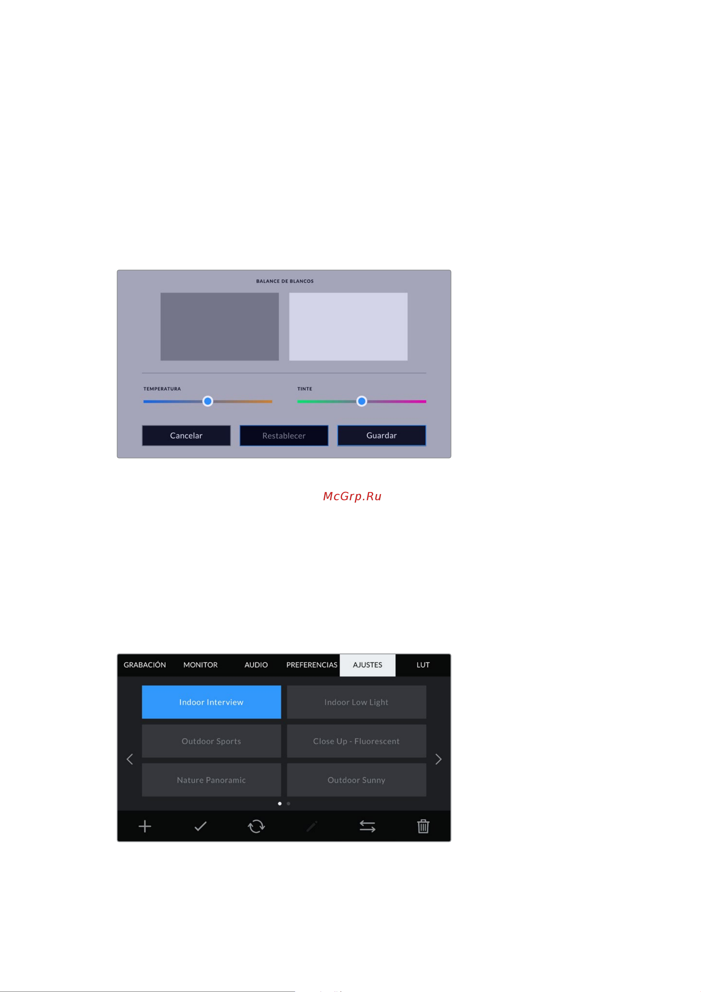 Blackmagic Micro Cinema Camera [712/1718] Ajustes