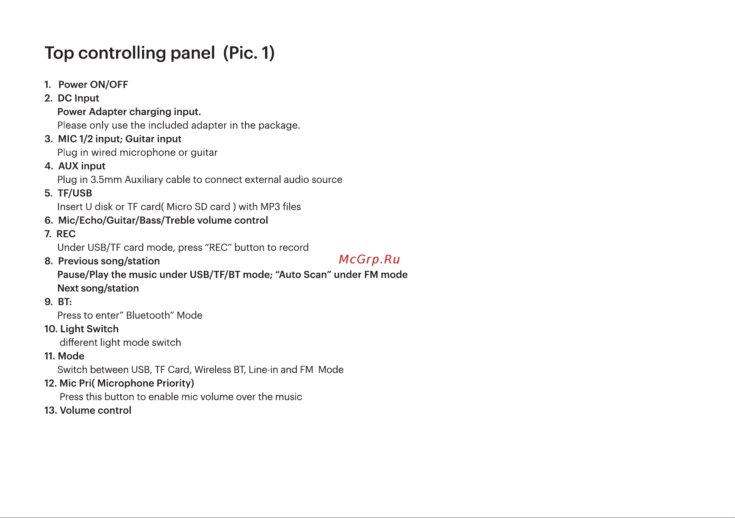 Hi H1000A071A [13/16] Top controlling panel pic 1