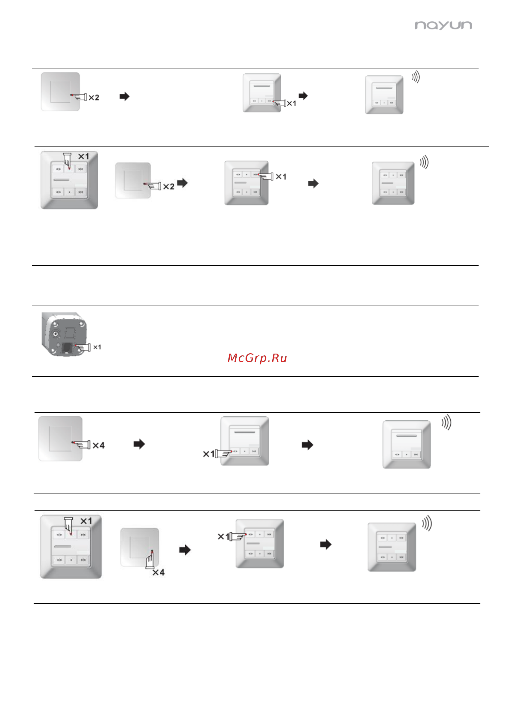 Nayun Curtain motor A (NY-CM-AC305) [8/13] Сброс точки