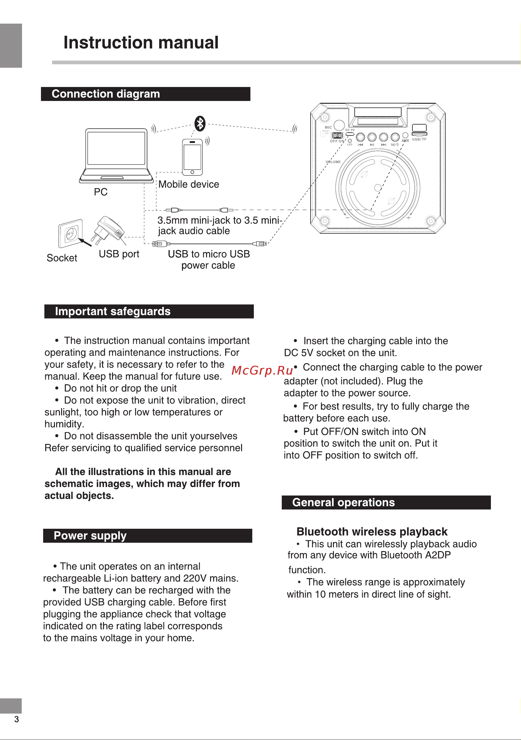 Telefunken TF-PS2307 [4/18] Bluetooth wireless playback