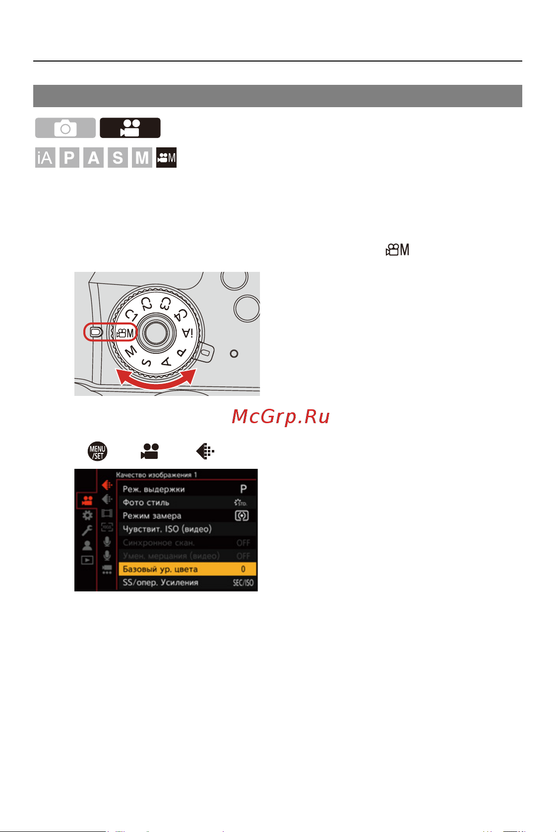 Panasonic Lumix G DC-GH5M2EE [358/811] Базовый ур цвета