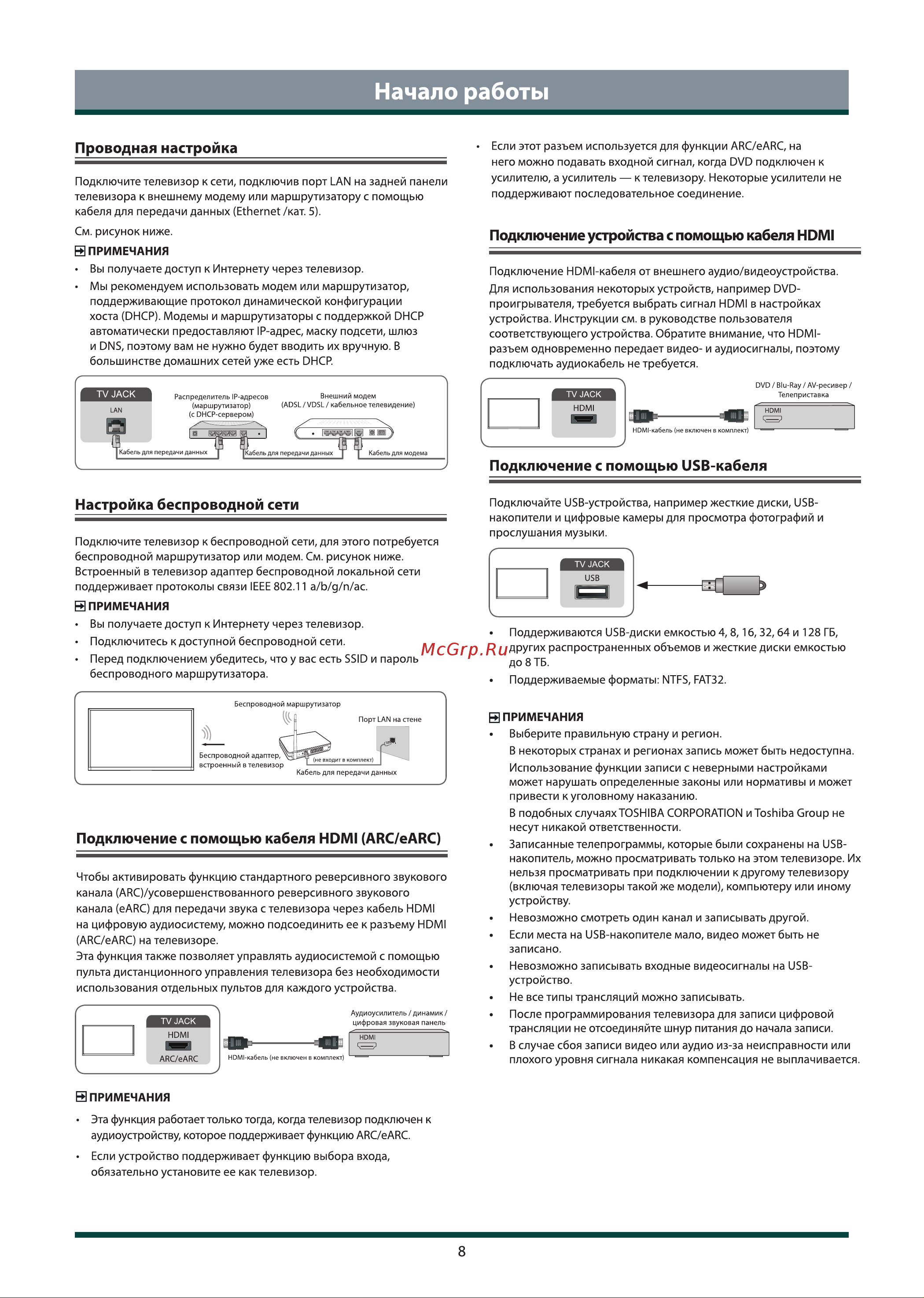 Toshiba 65M550KE Инструкция по эксплуатации онлайн [10/36] 642858