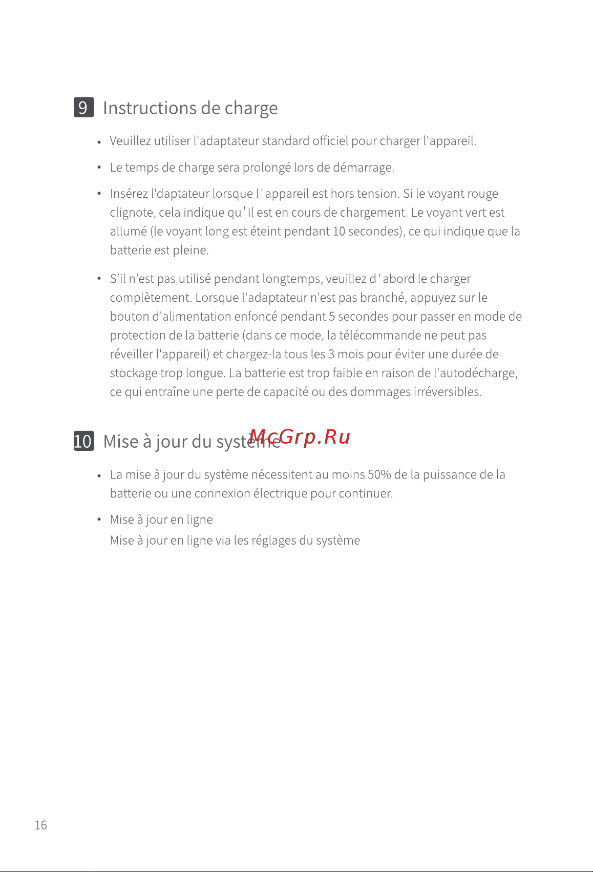 XGIMI Elfin (XL03A) [21/105] Instructions de charge