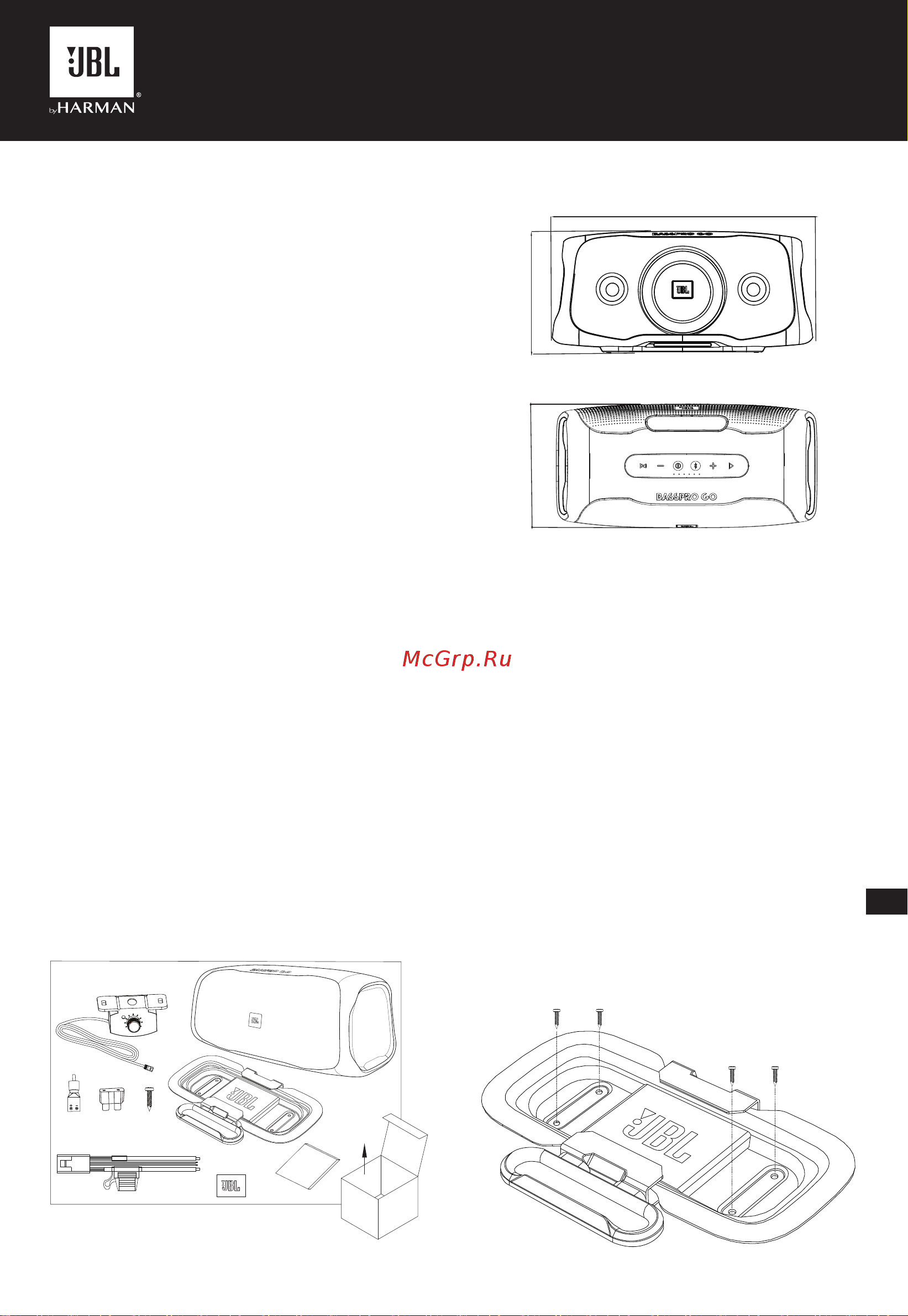 JBL Basspro Go (SUBBPGO) [2/9] Iii установка и подключение