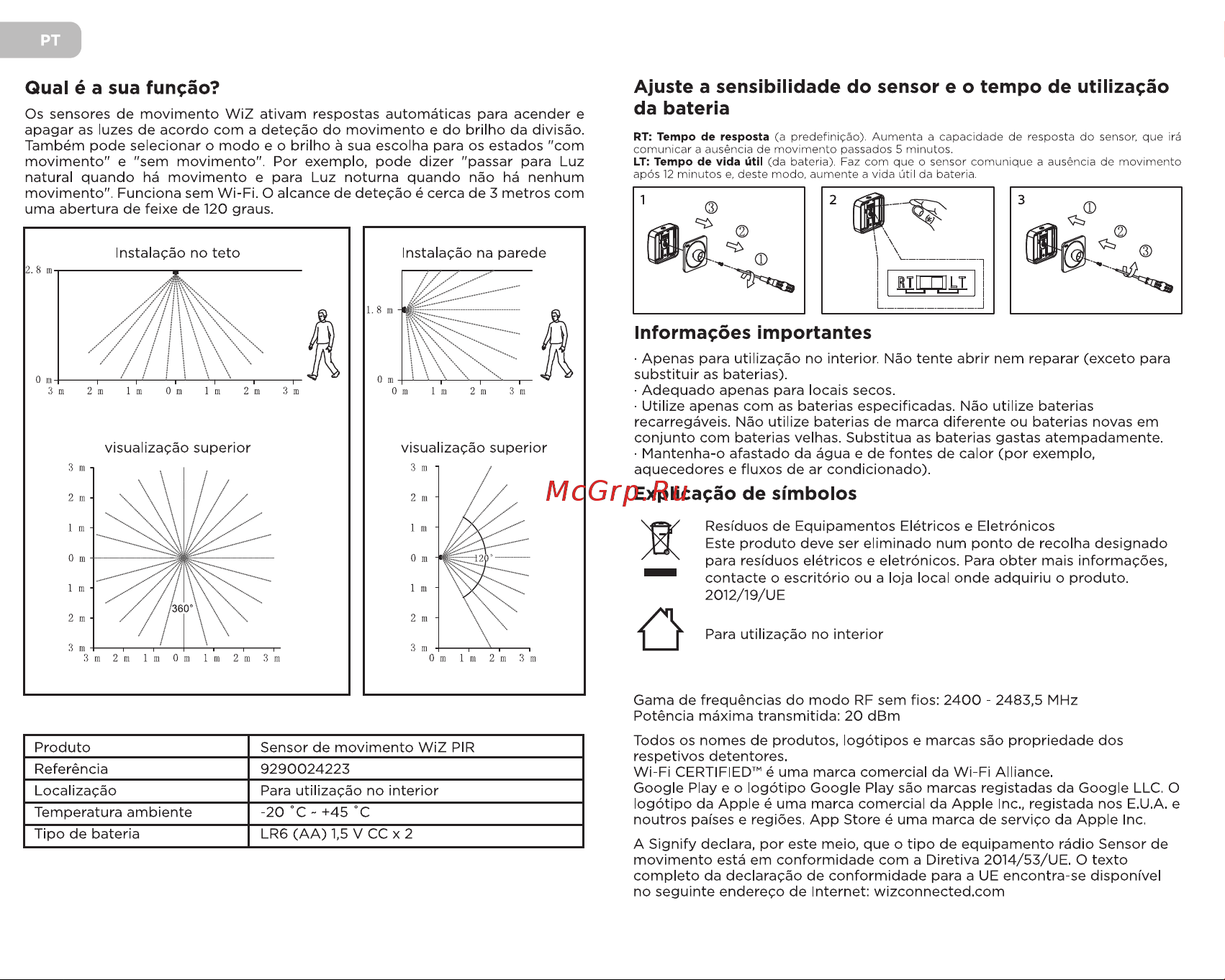WiZ датчик движения (929002422302) [13/33] Qual é a sua fun ao