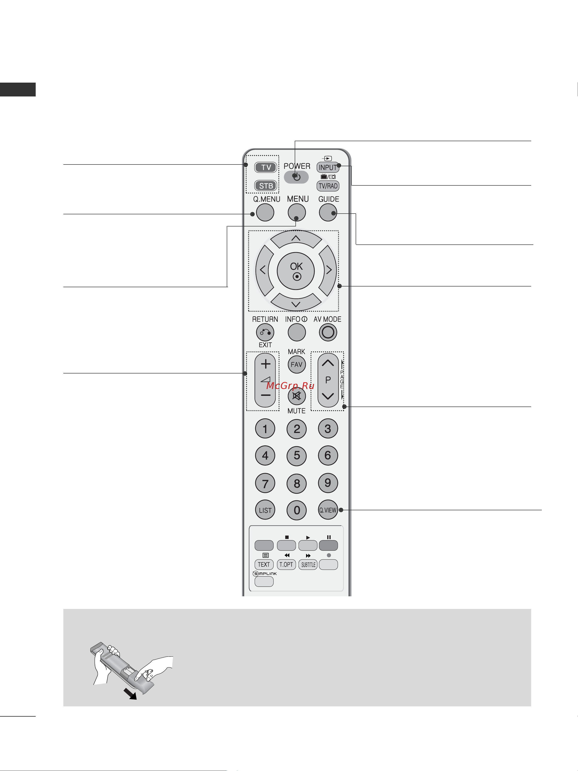 LG 60 PG7000 [12/62] Watching tv programme control