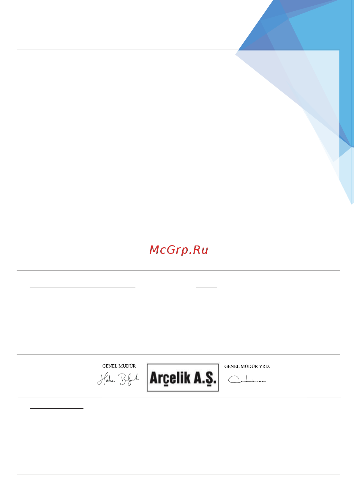 Beko BKK 2300 [151/168] Garanti belgesi