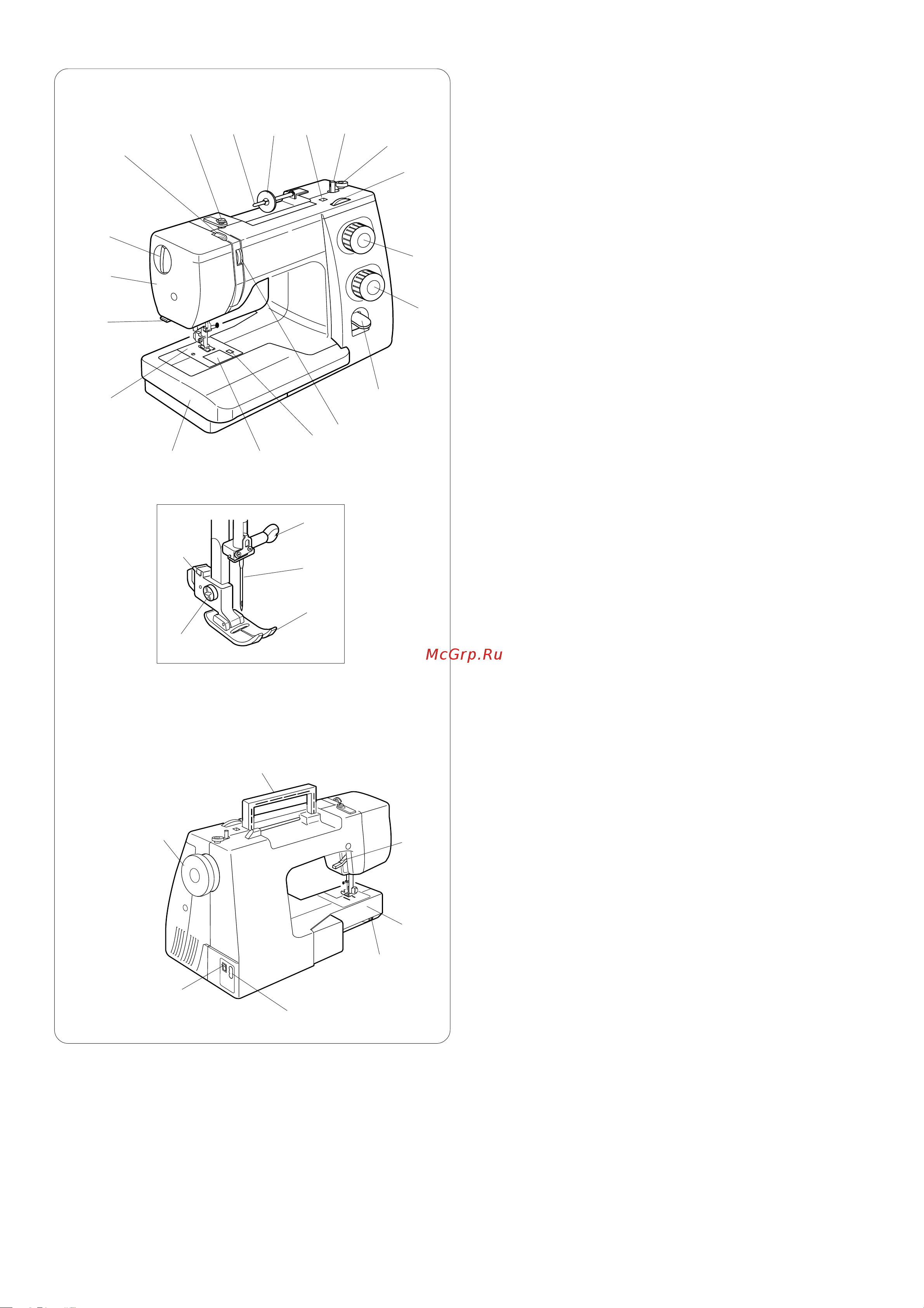 Janome SE518 [4/38] Названия частей
