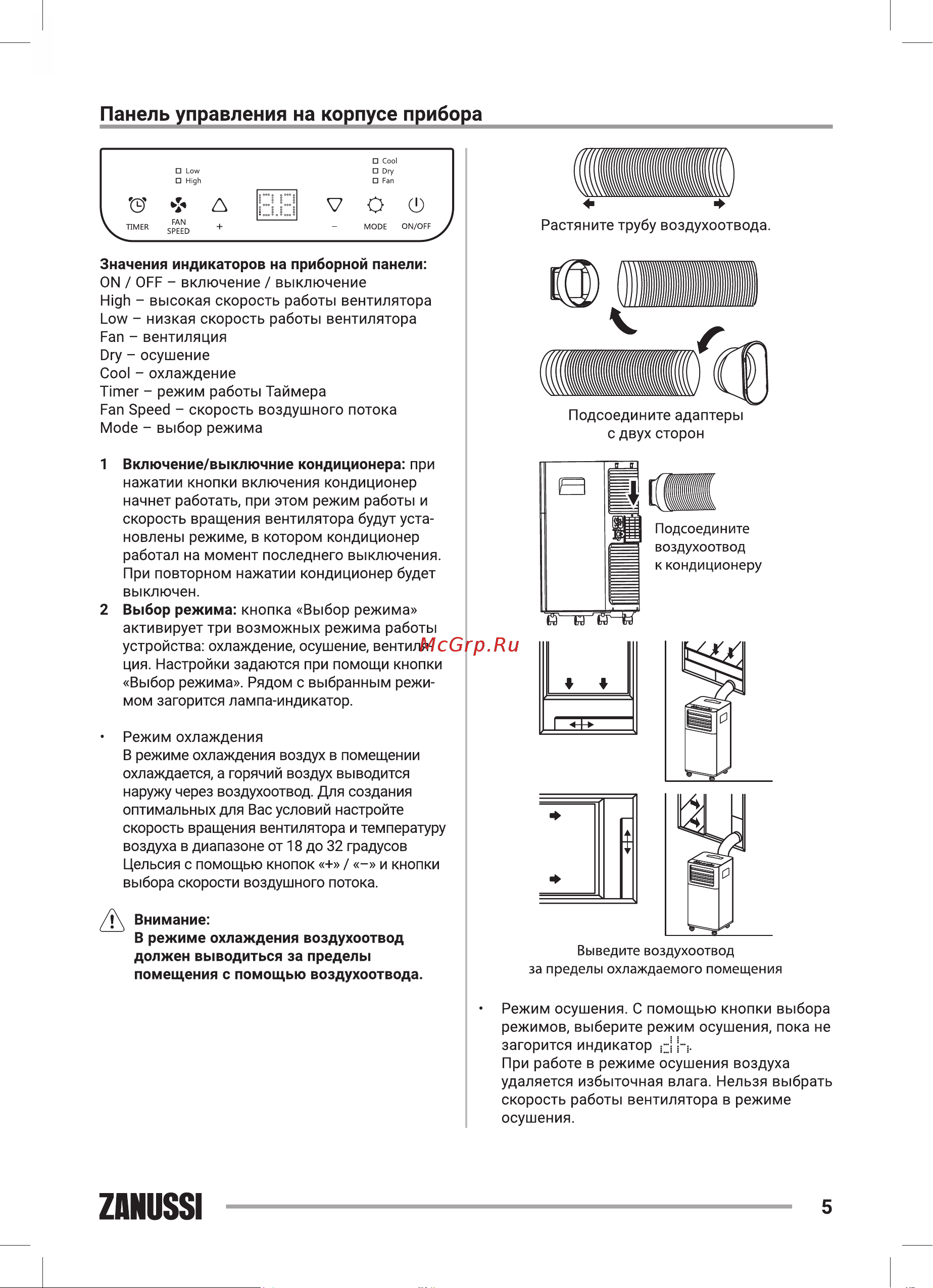 Zanussi ZACM-10 TSC/N1 Инструкция по эксплуатации онлайн [5/36] 644992