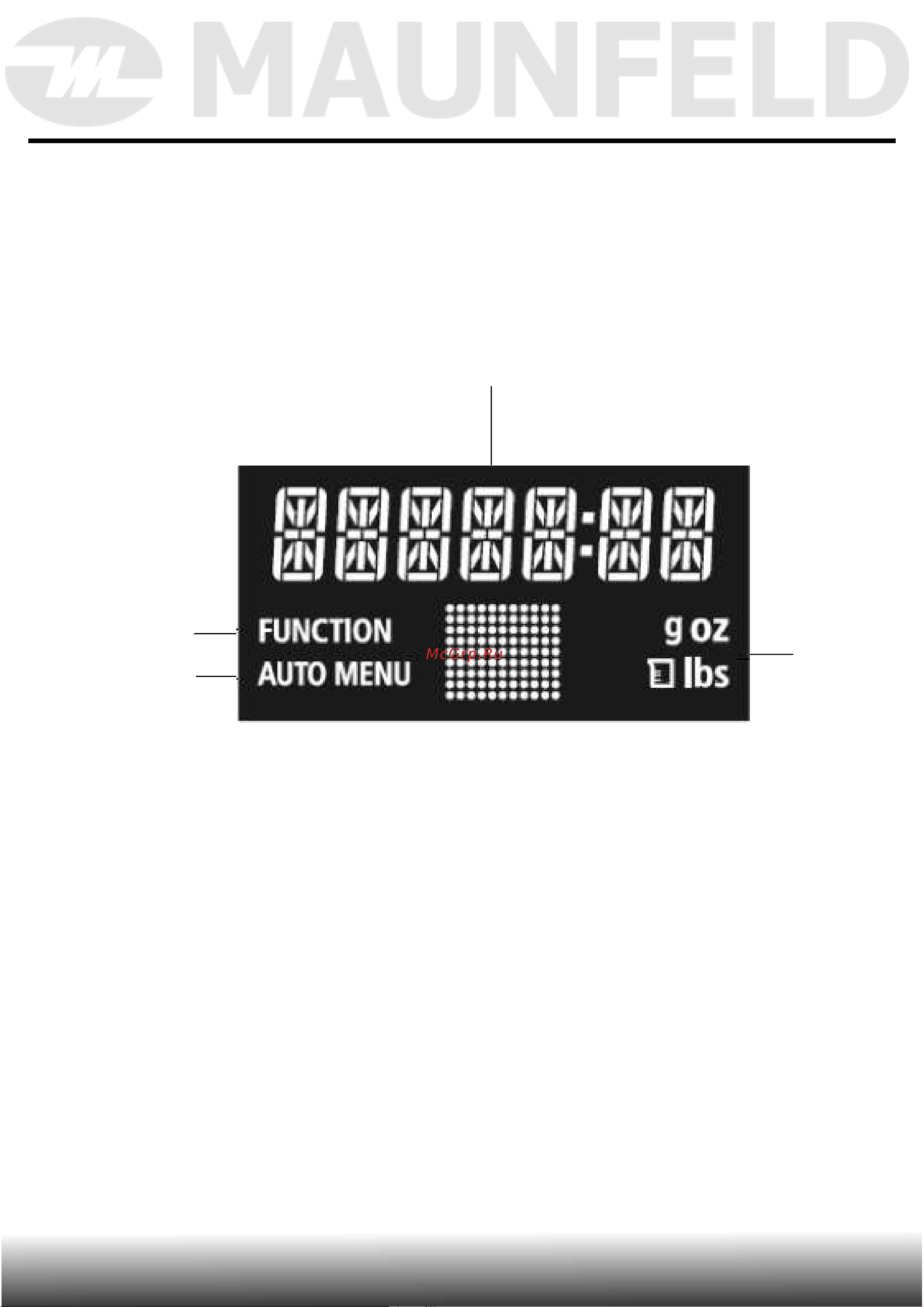 Maunfeld MBMO.20.8GB [29/46] Дисплей микроволновой печи