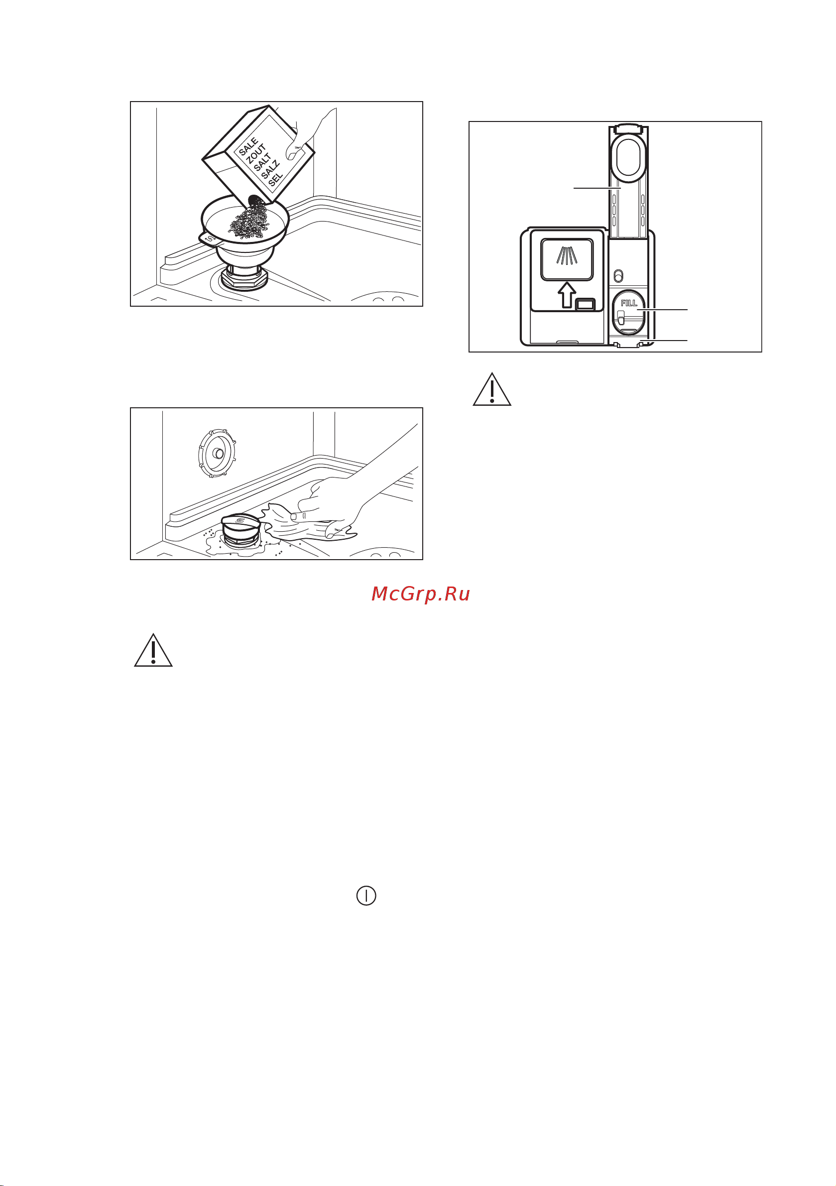 Electrolux EEQ942200L [17/32] Заполнение дозатора ополаскивателя