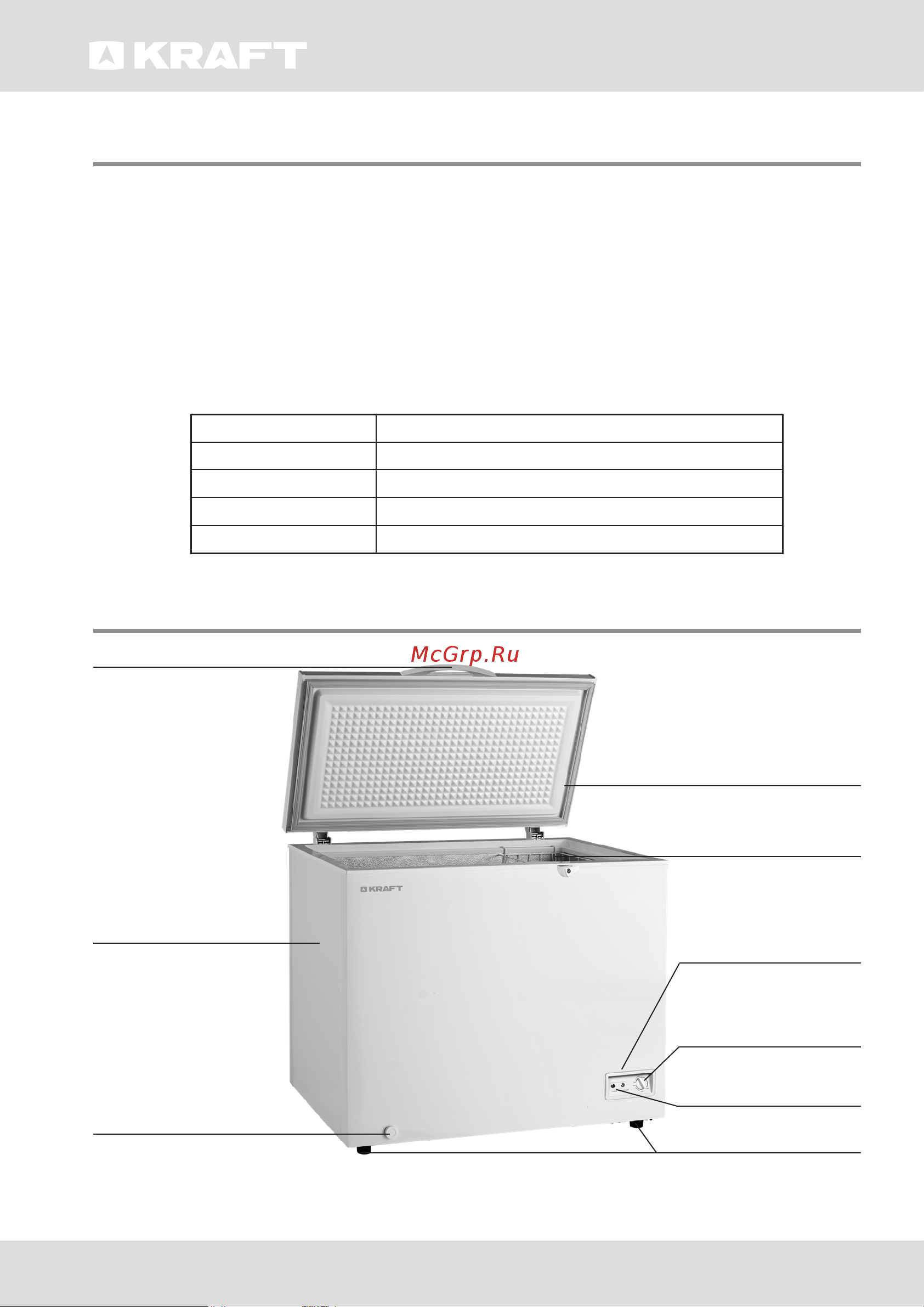 KRAFT BD (W)-360QX [18/28] General information