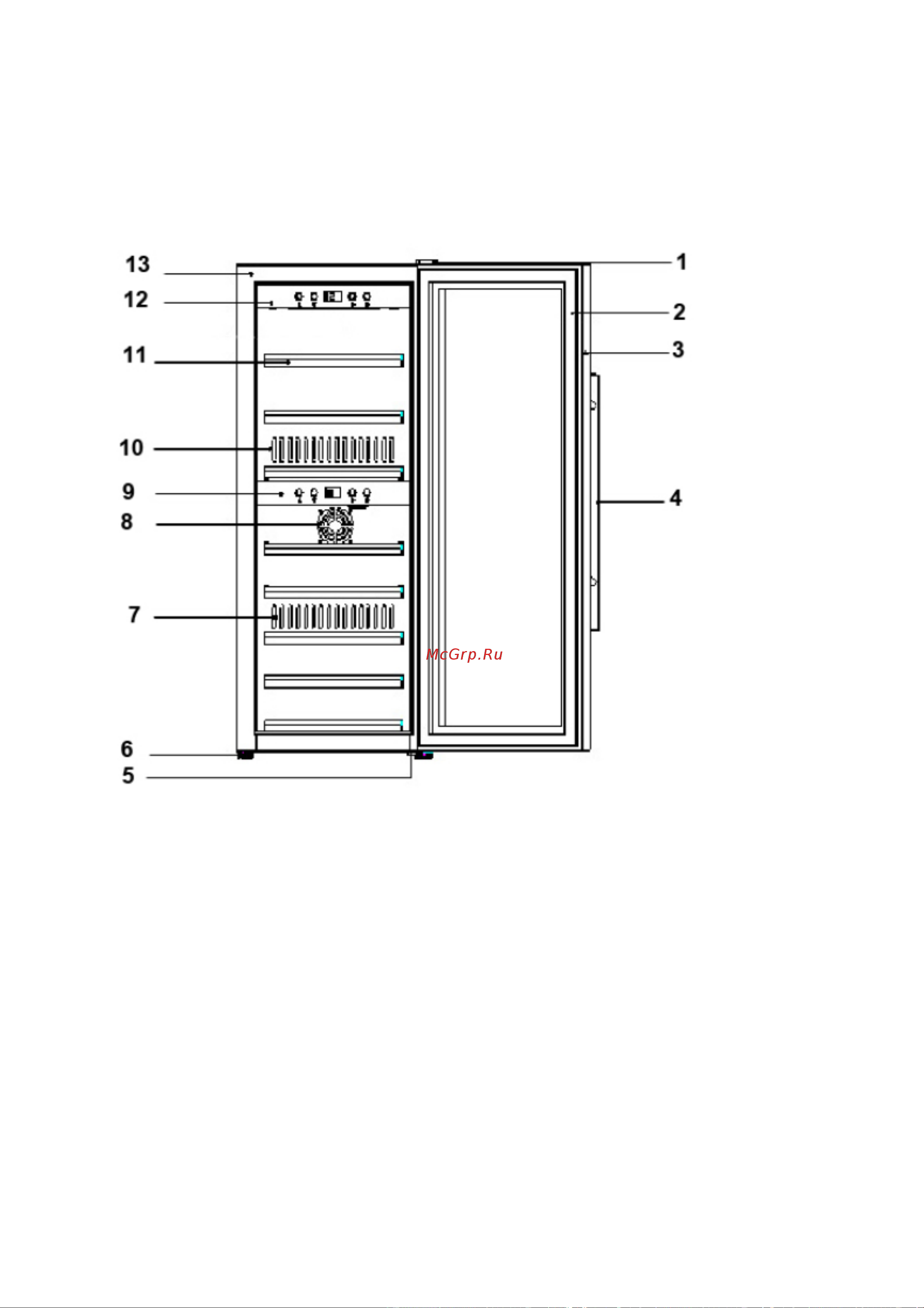Caso WineComfort 38 Black [12/16] Конструкция и функциональное назначение