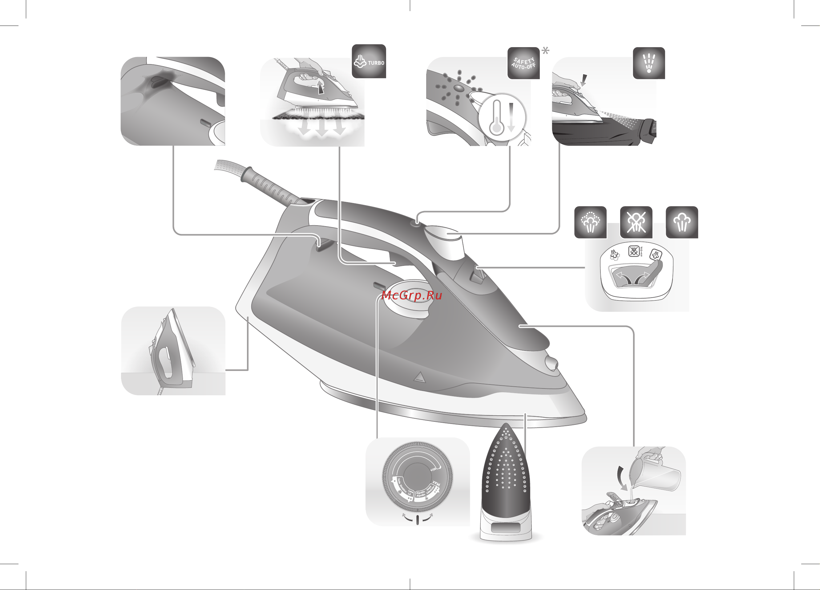 Tefal EXPRESS STEAM FV2867E0 [3/11] لدم هب هتس
