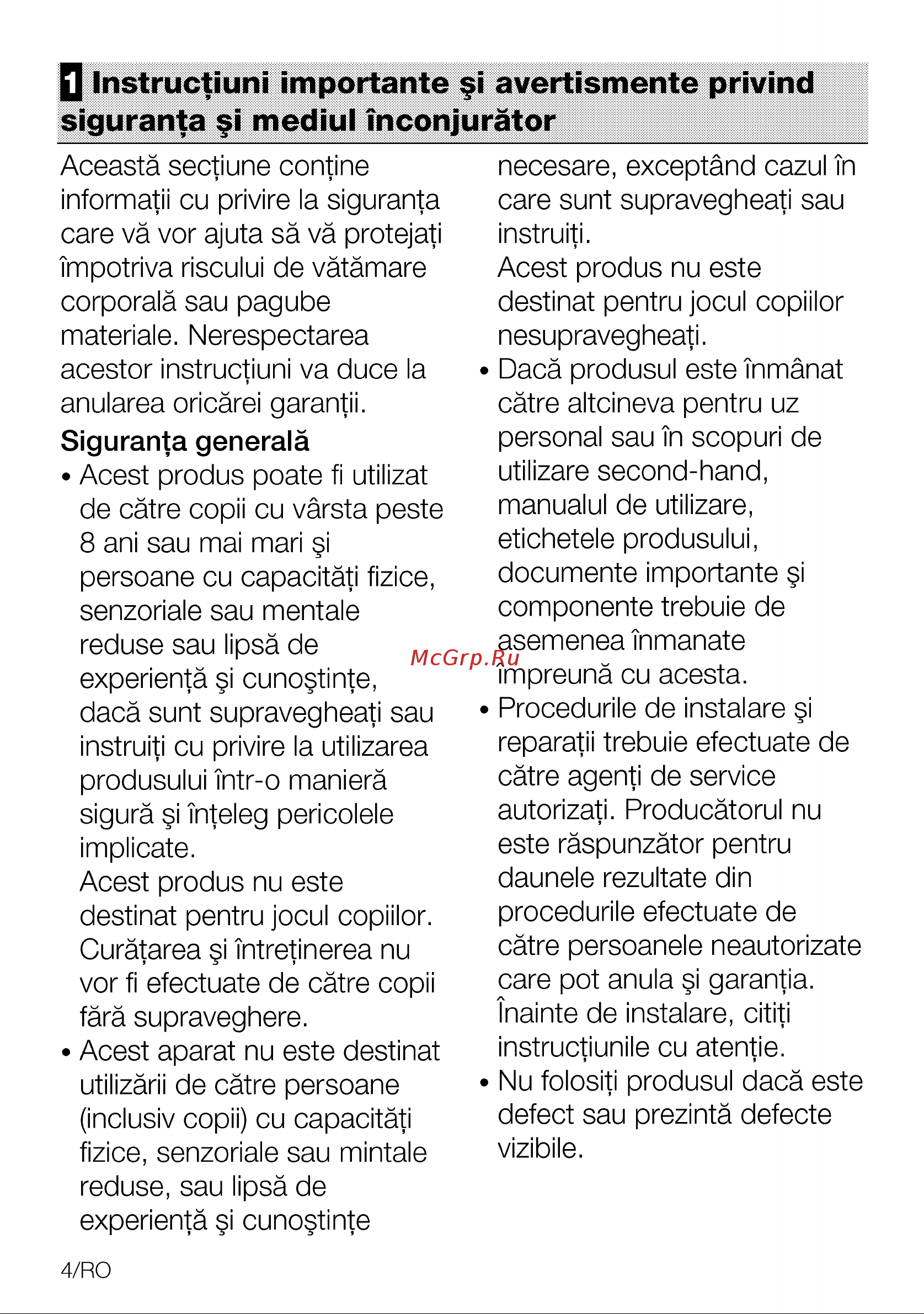 Grundig GIGA 7235250 X [4/64] Q instructiuni importante i avertismente privind siguranta mediul înconjuràtor
