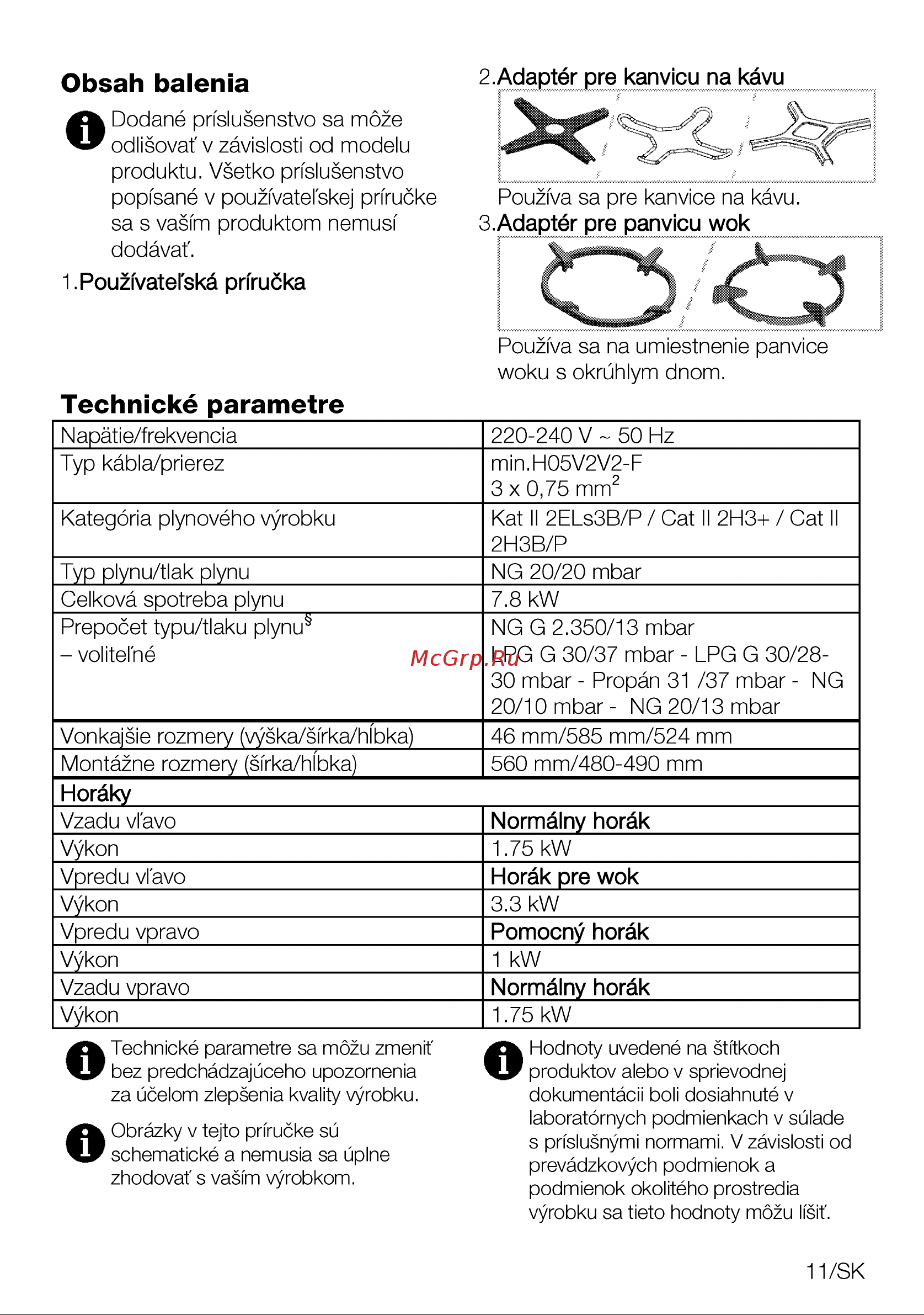 Grundig GIGA 6234250 X [11/60] Obsah balenia