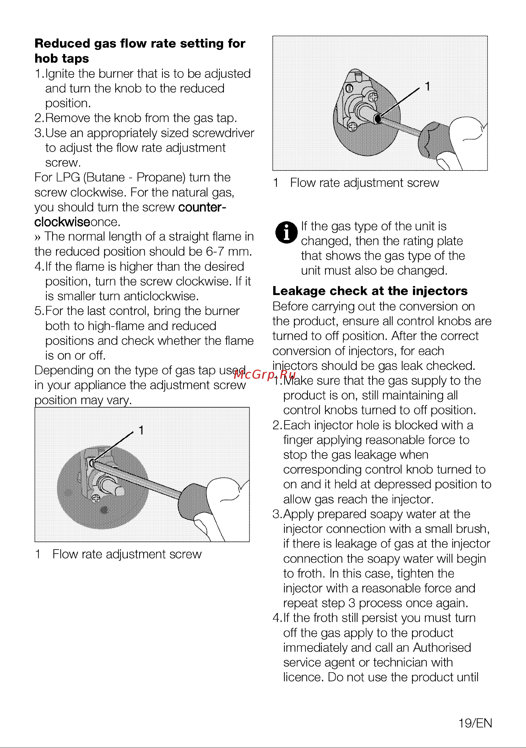 Grundig GIGL 7265250 T [19/92] Leakage check at the injectors