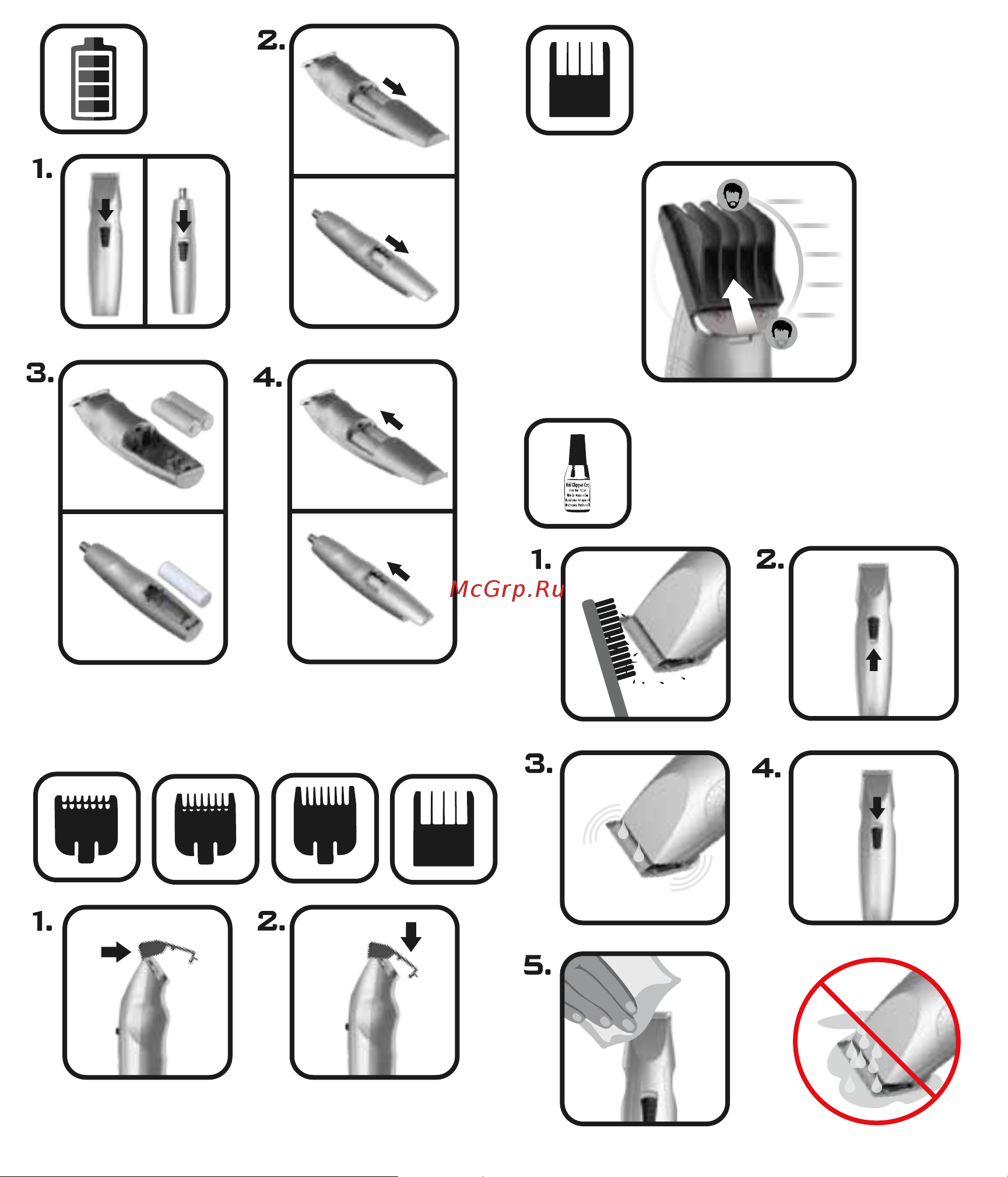 Wahl Mustache & Beard Combo (5606-308) Инструкция по эксплуатации онлайн [2/2] 645806