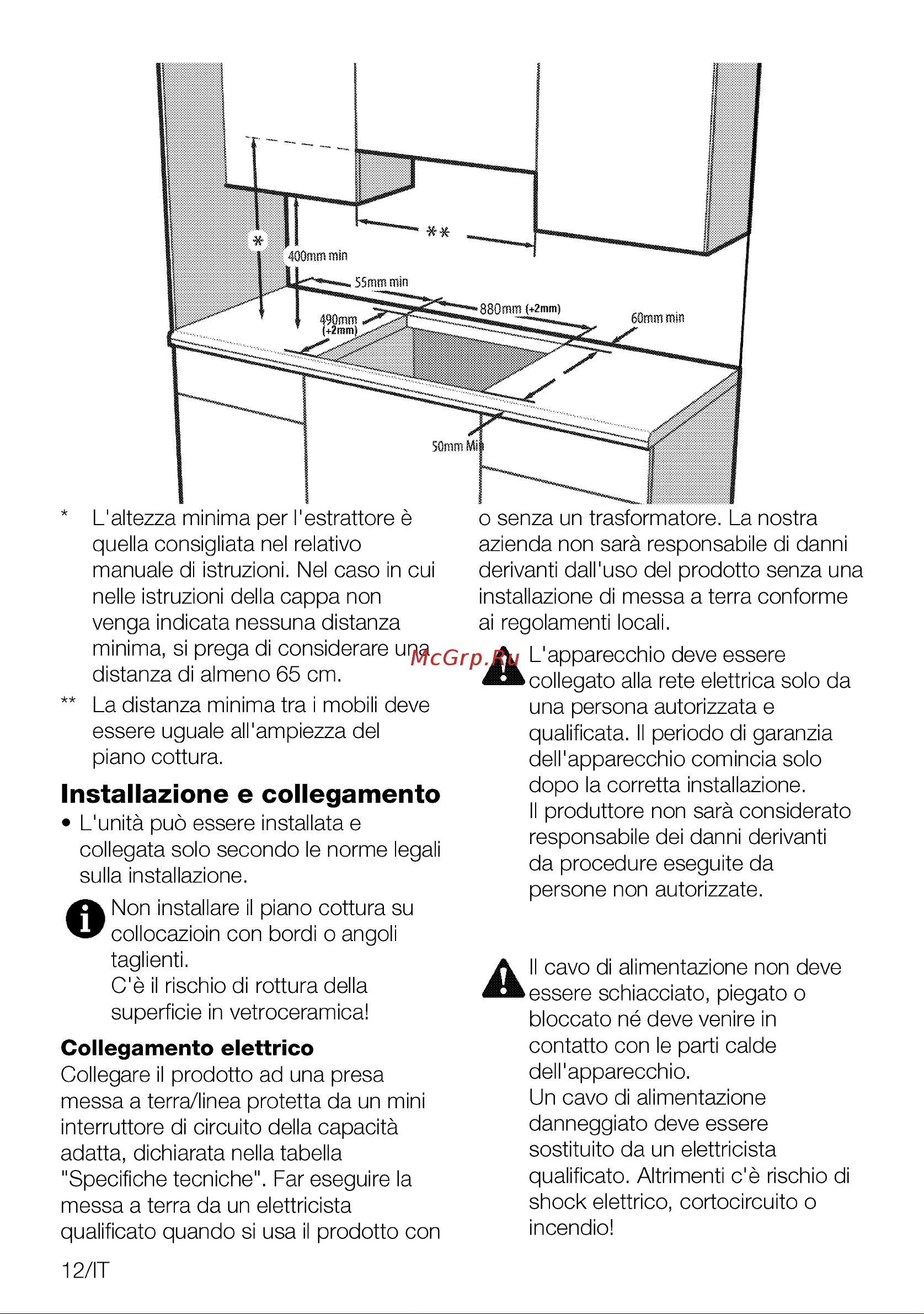 Grundig GIEI938980I GIEI938980I [44/108] Installazione e collegamento
