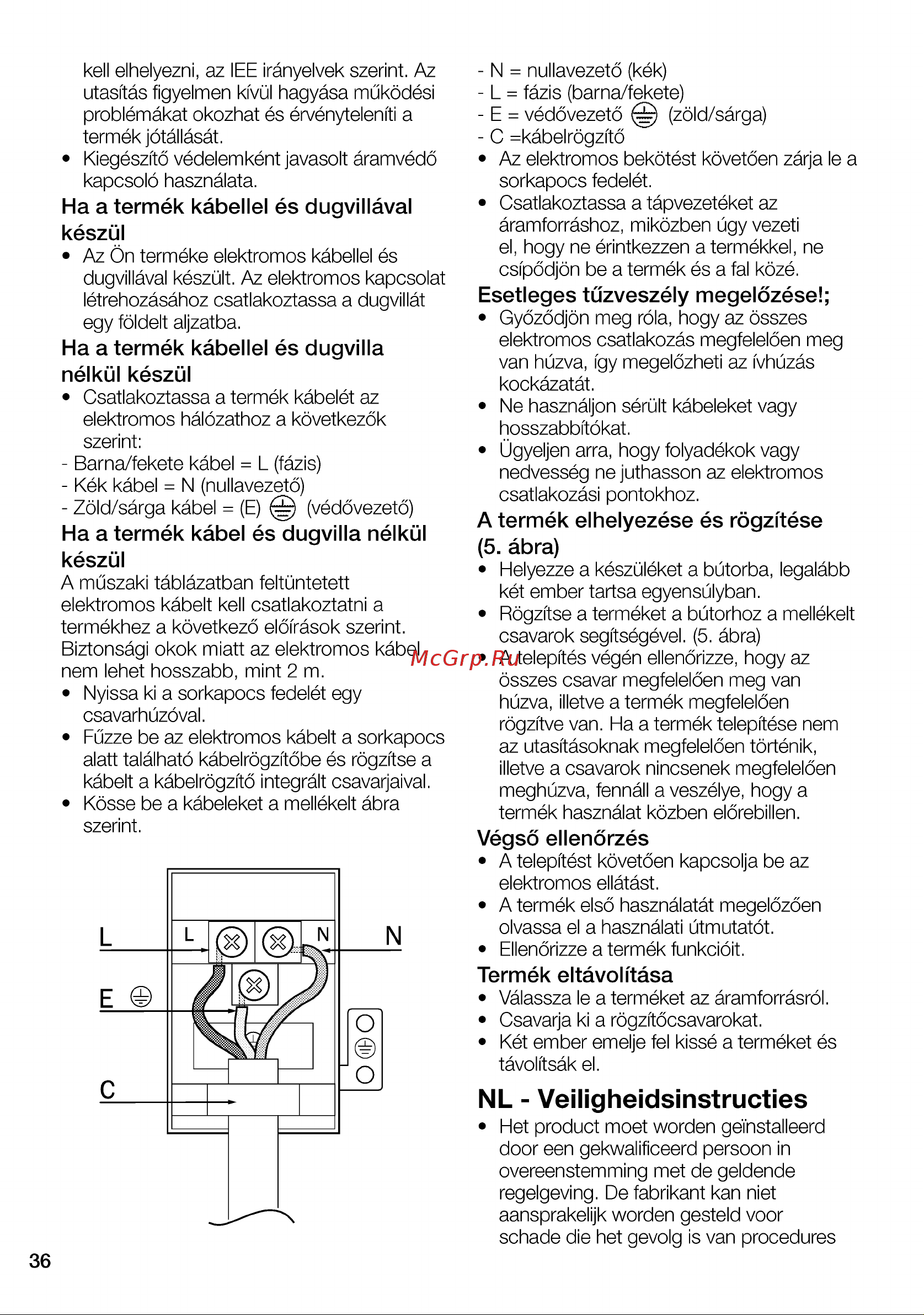 Grundig GEBD19401BHI [36/76] Nl veiligheidsinstructies