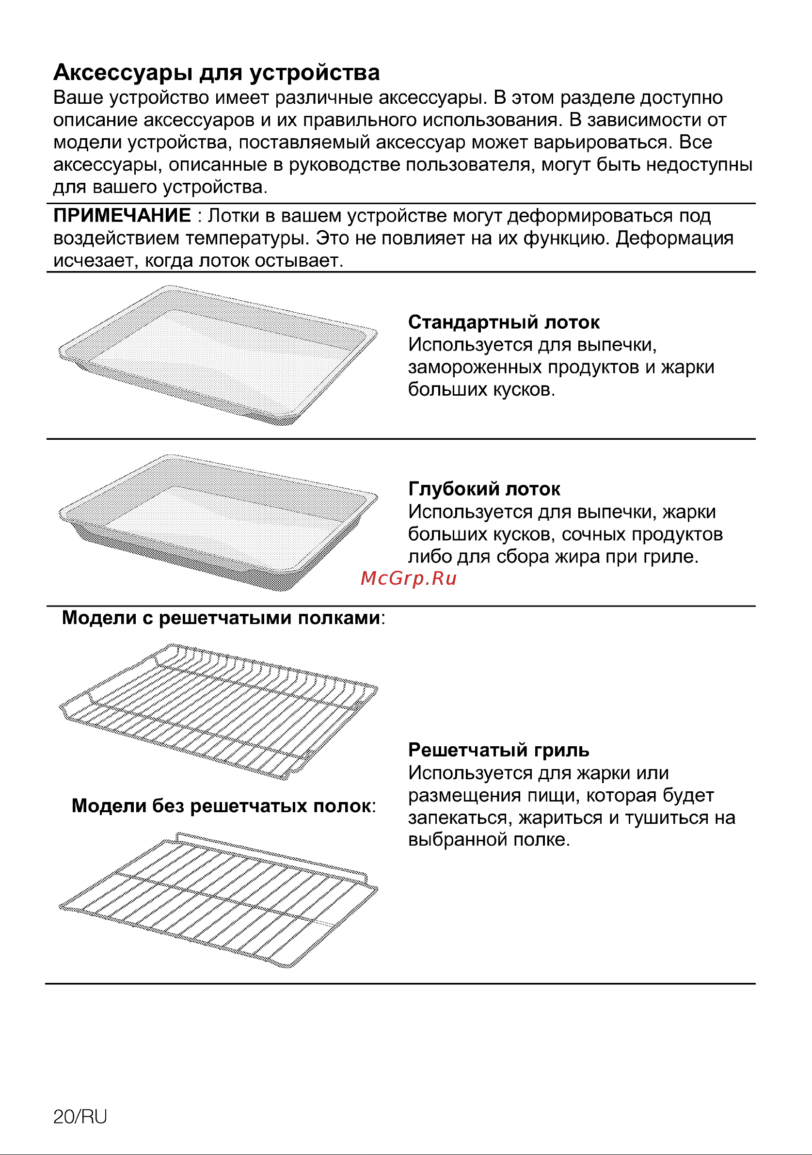 Grundig GEBM19400BCH GEBM19400BCH [20/56] Аксессуары для устройства