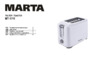 Marta MT-1711 black pearl Инструкция по эксплуатации