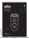 Braun Silk-epil 5 SE 5-505 Power Инструкция по эксплуатации