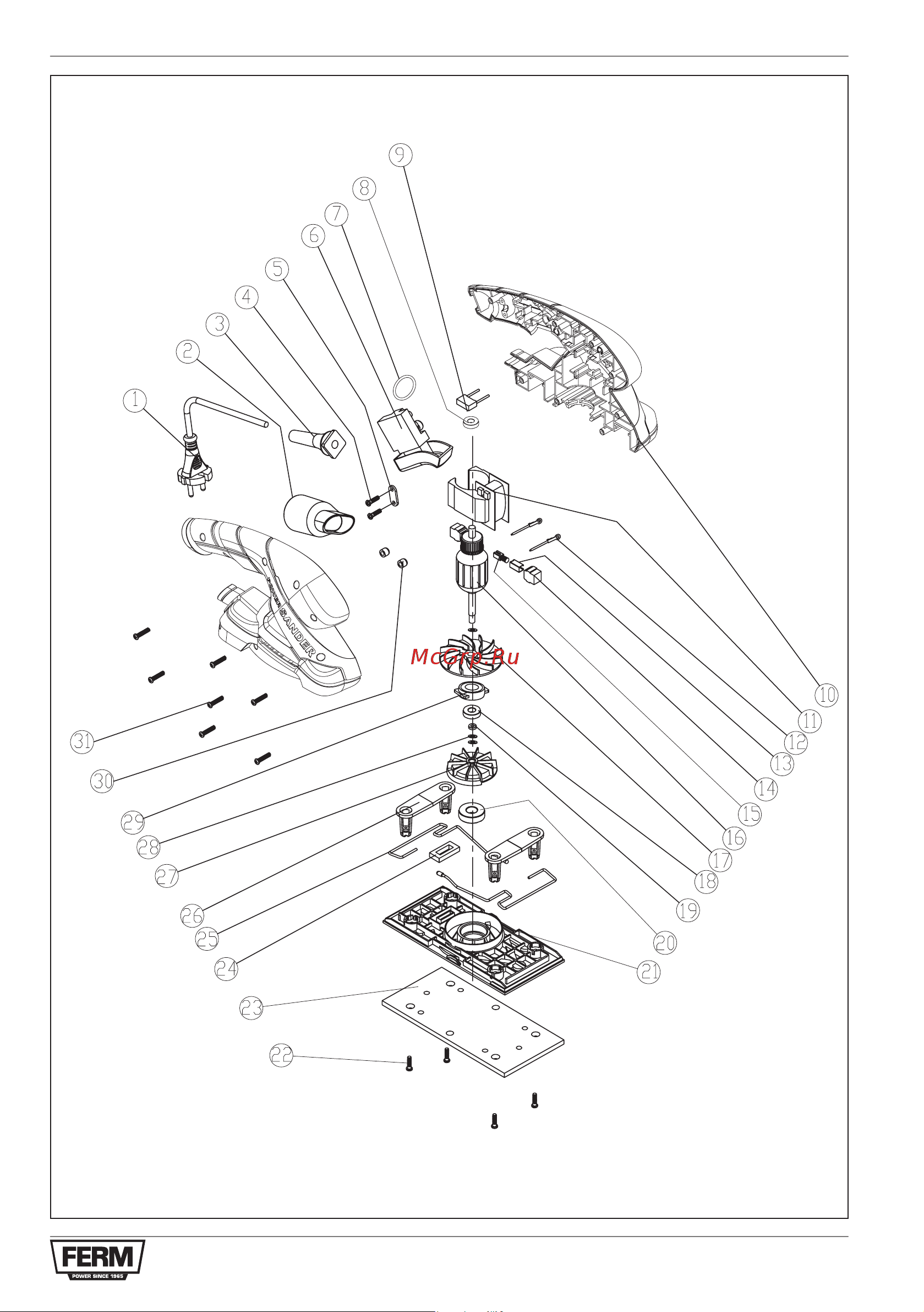 FERM PSM1024 [87/88] Exploded view