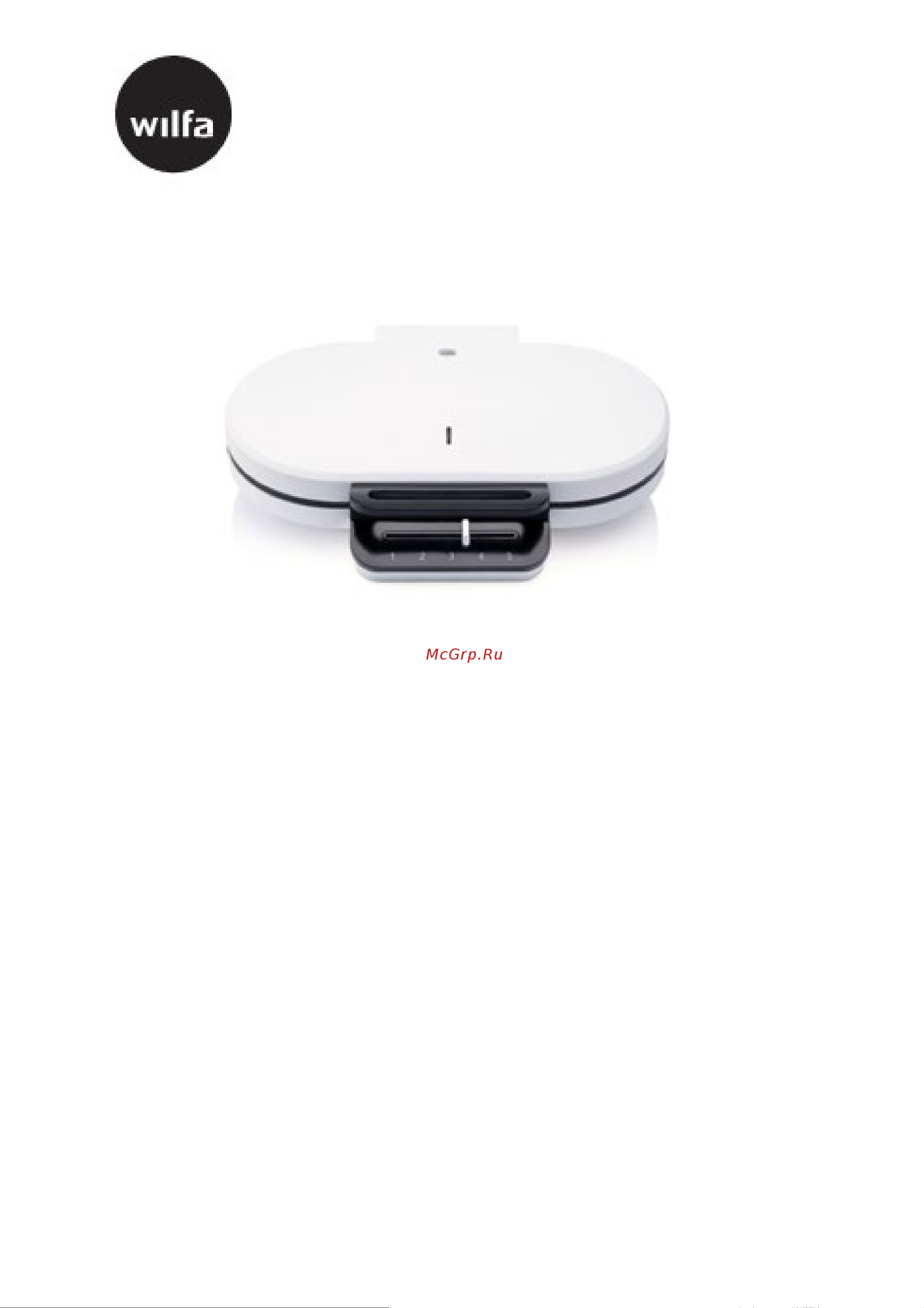 Wilfa WSWA-516 W Инструкция по эксплуатации онлайн
