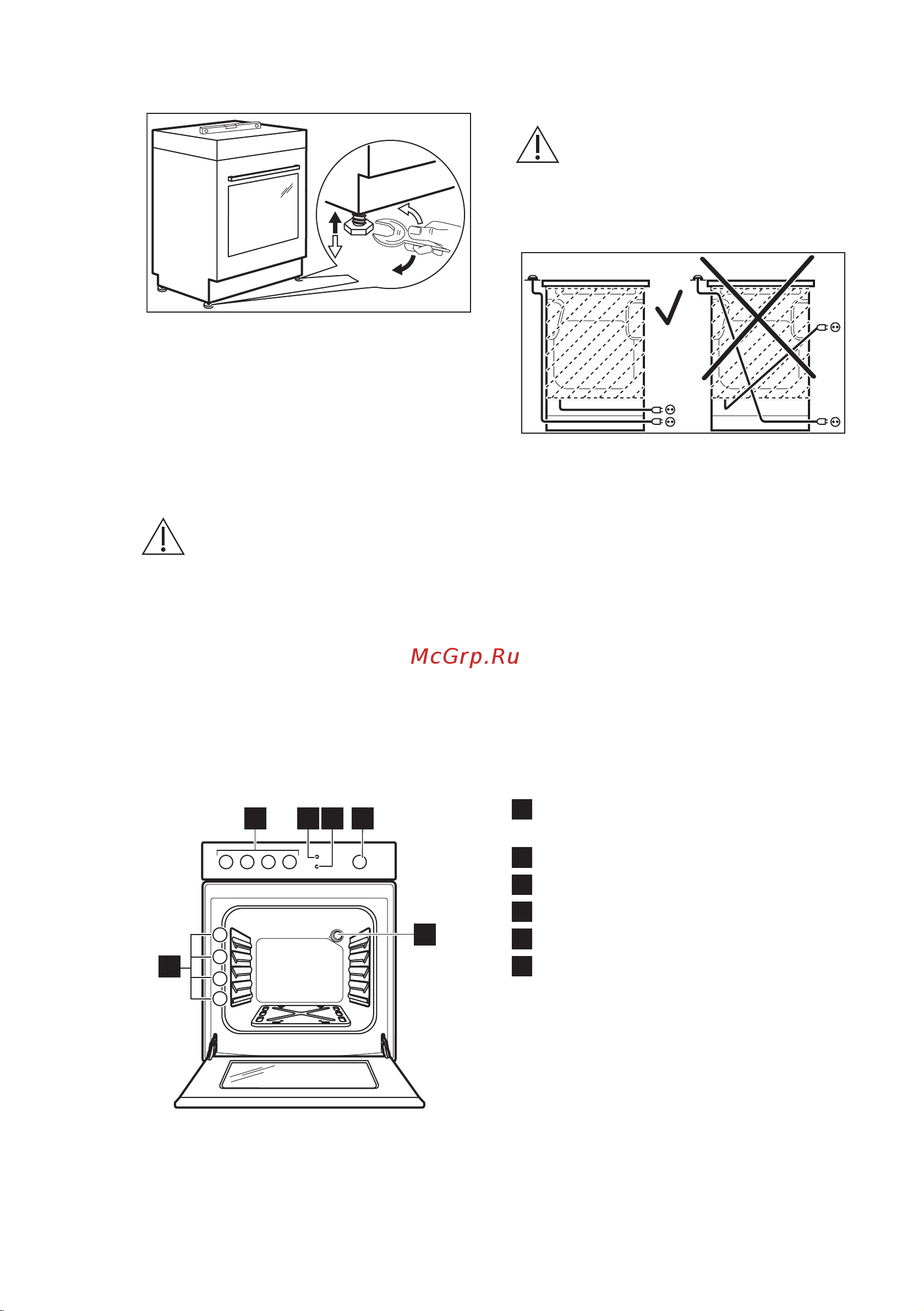 Electrolux RKG500004W [16/64] Выравнивание прибора