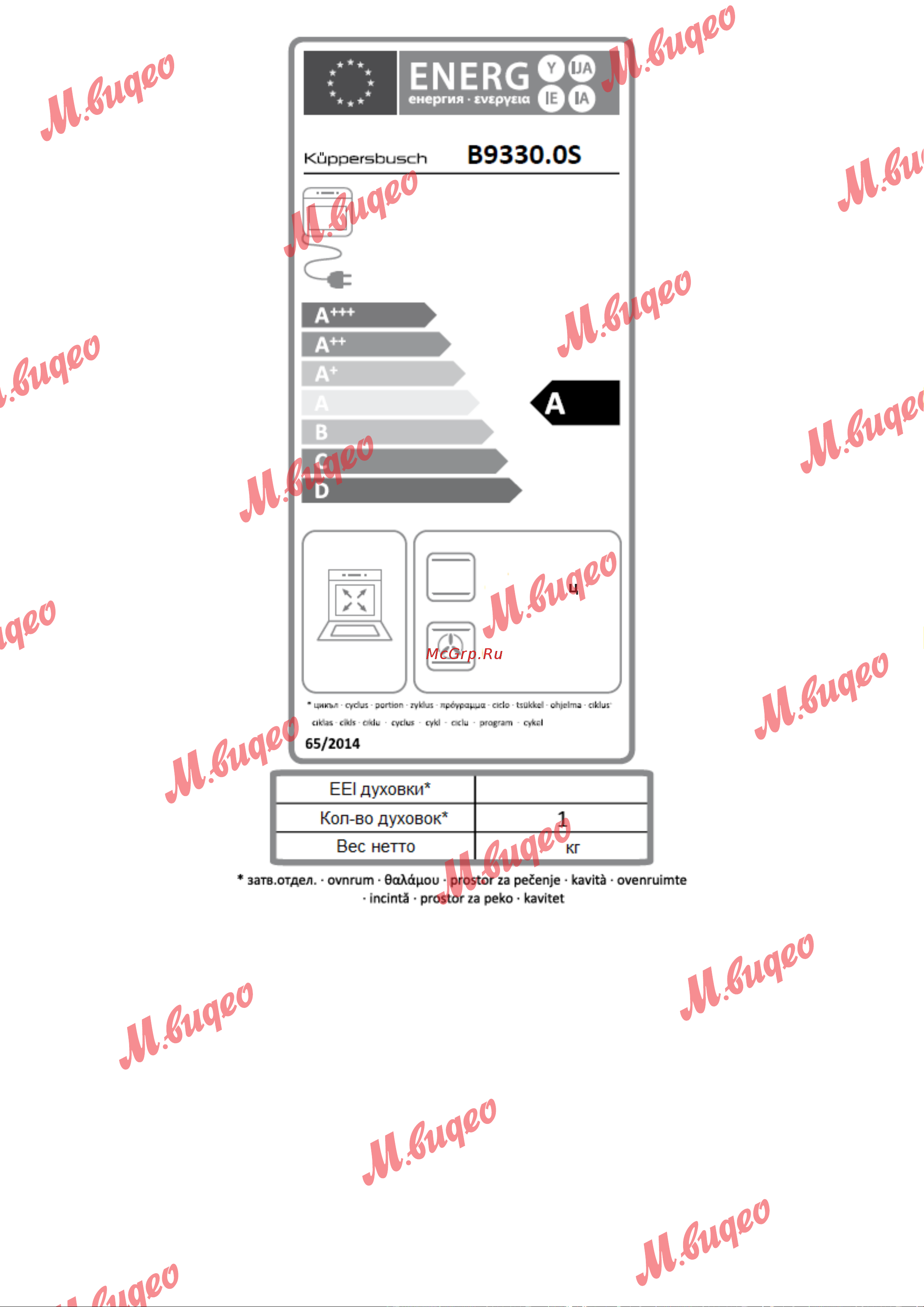 Kuppersbusch B 9330.0 S5 Black Velvet Инструкция по эксплуатации онлайн [11/12] 646216