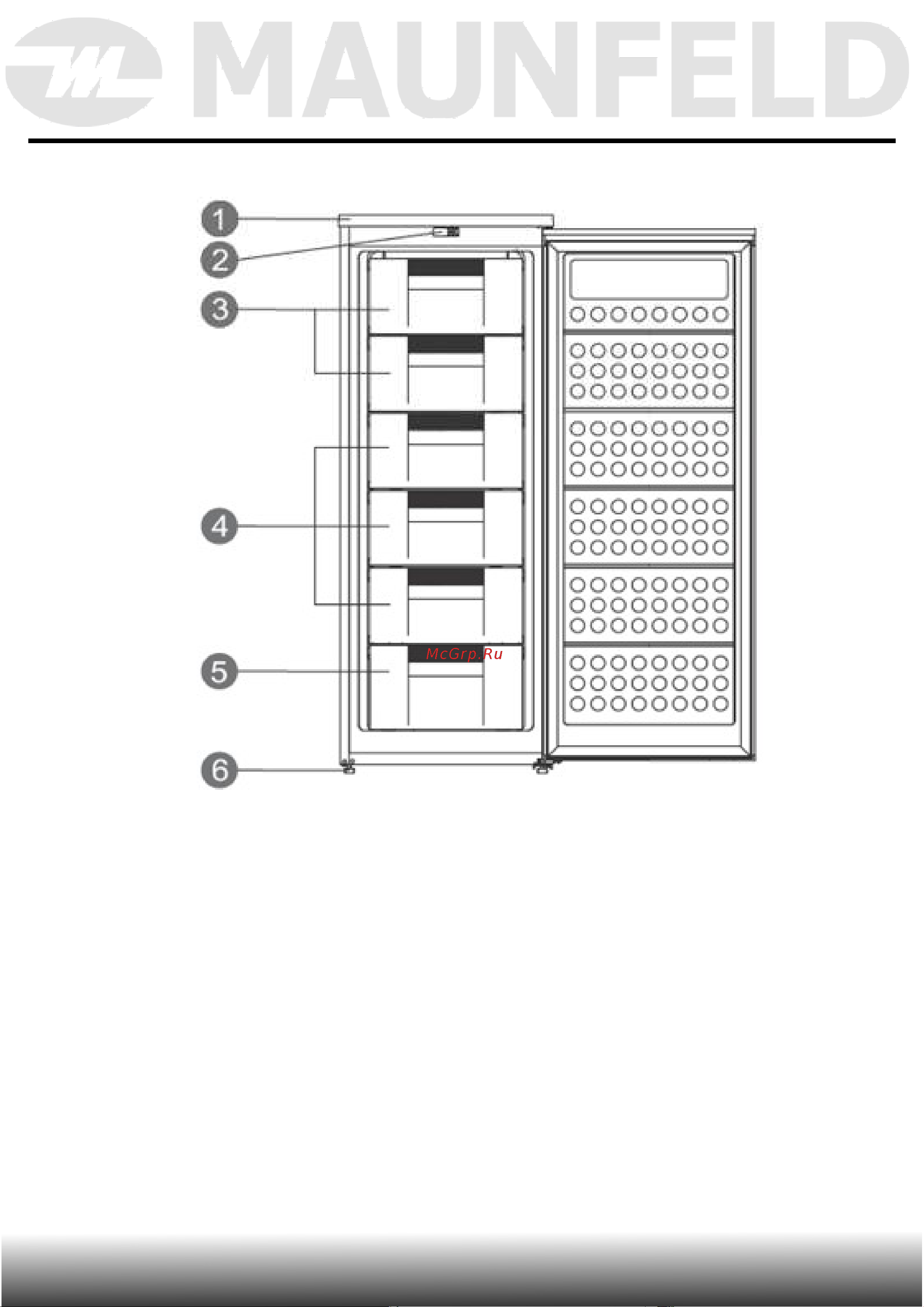Maunfeld MFFR143W [22/37] Описание морозильной камеры