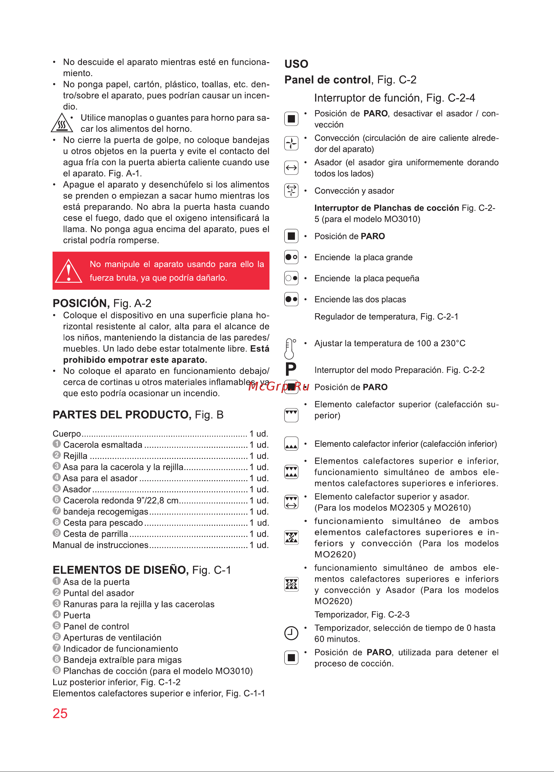 Oursson MO3010/DC [25/88] Elementos de diseño fig c 1