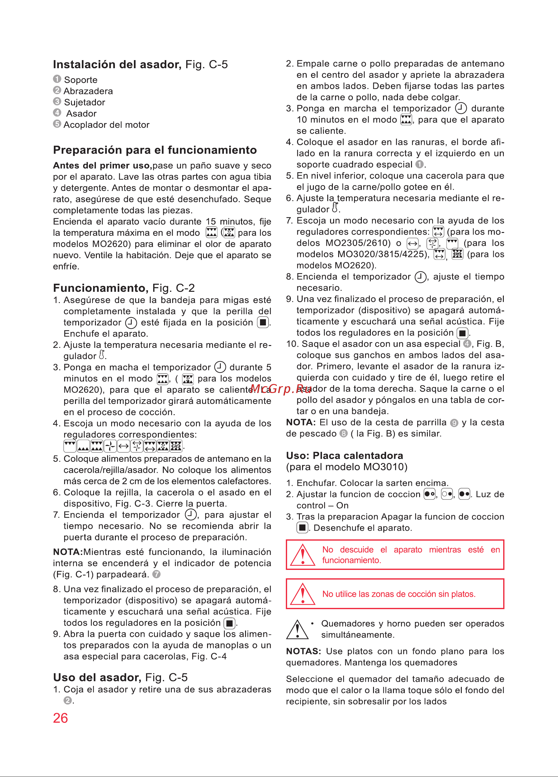 Oursson MO3010/DC [26/88] Funcionamiento fig c 2
