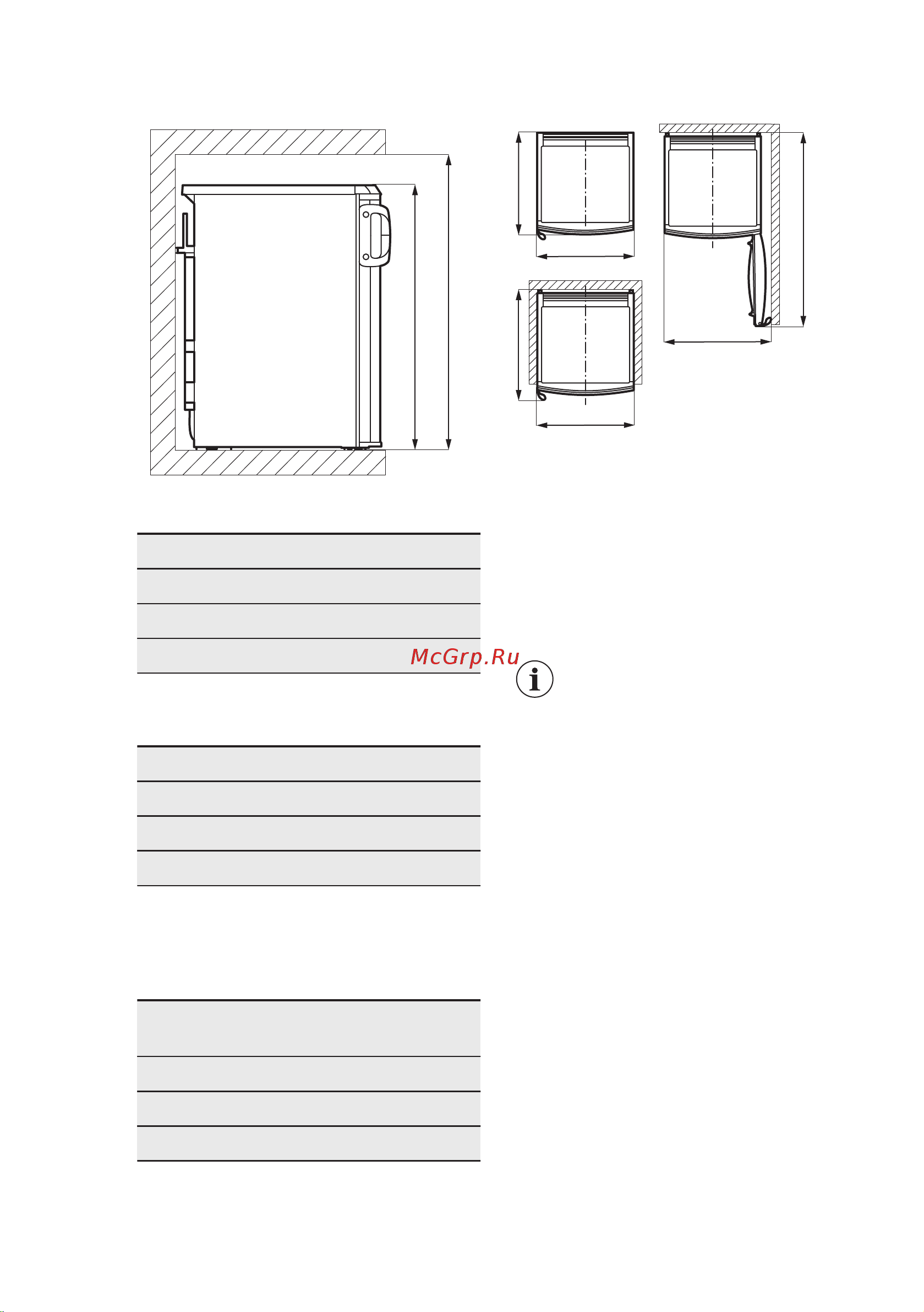 Electrolux LYB1AE9W0 [8/40] Размеры