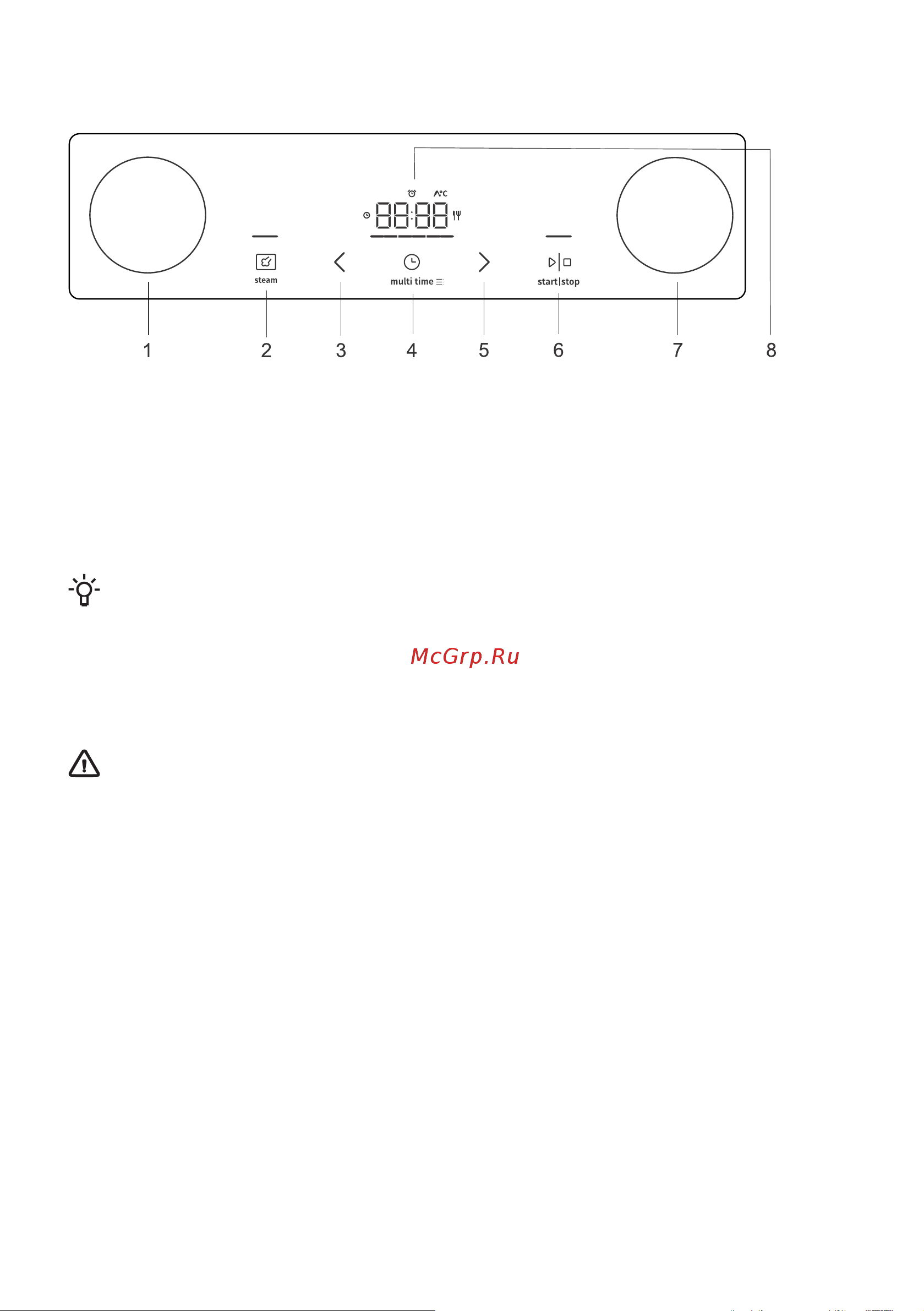 Gorenje BSA6737E15BG [10/40] Панель управления