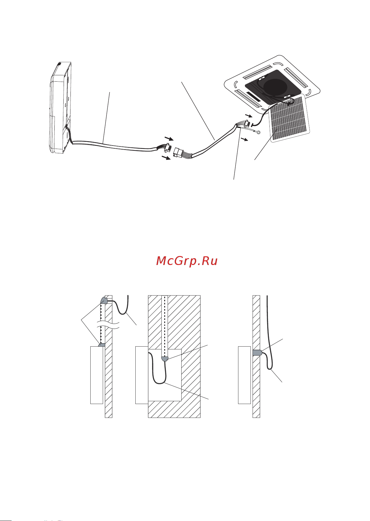 Kentatsu KSZT53HFAN1/KSUT53HFAN1/KPU65-D [68/74] Core wire the connective wires group