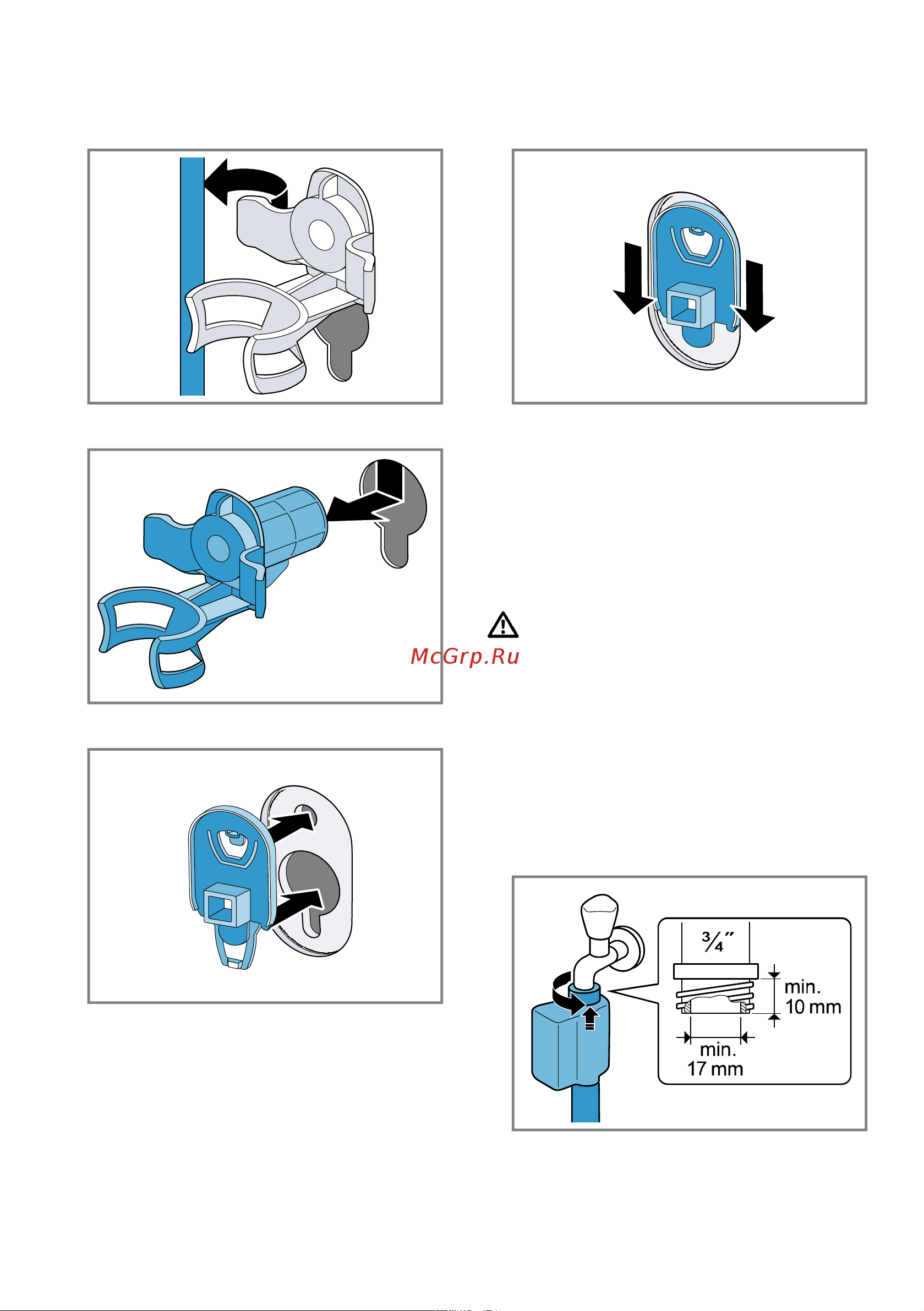 Bosch Serie|8 WLW24M4HOE [14/56] Подключение прибора к
