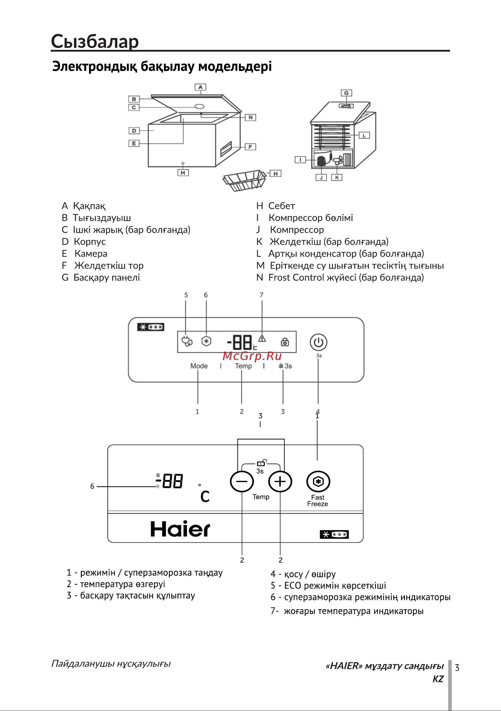Haier HCE319RE Инструкция по эксплуатации онлайн [35/69] 647620